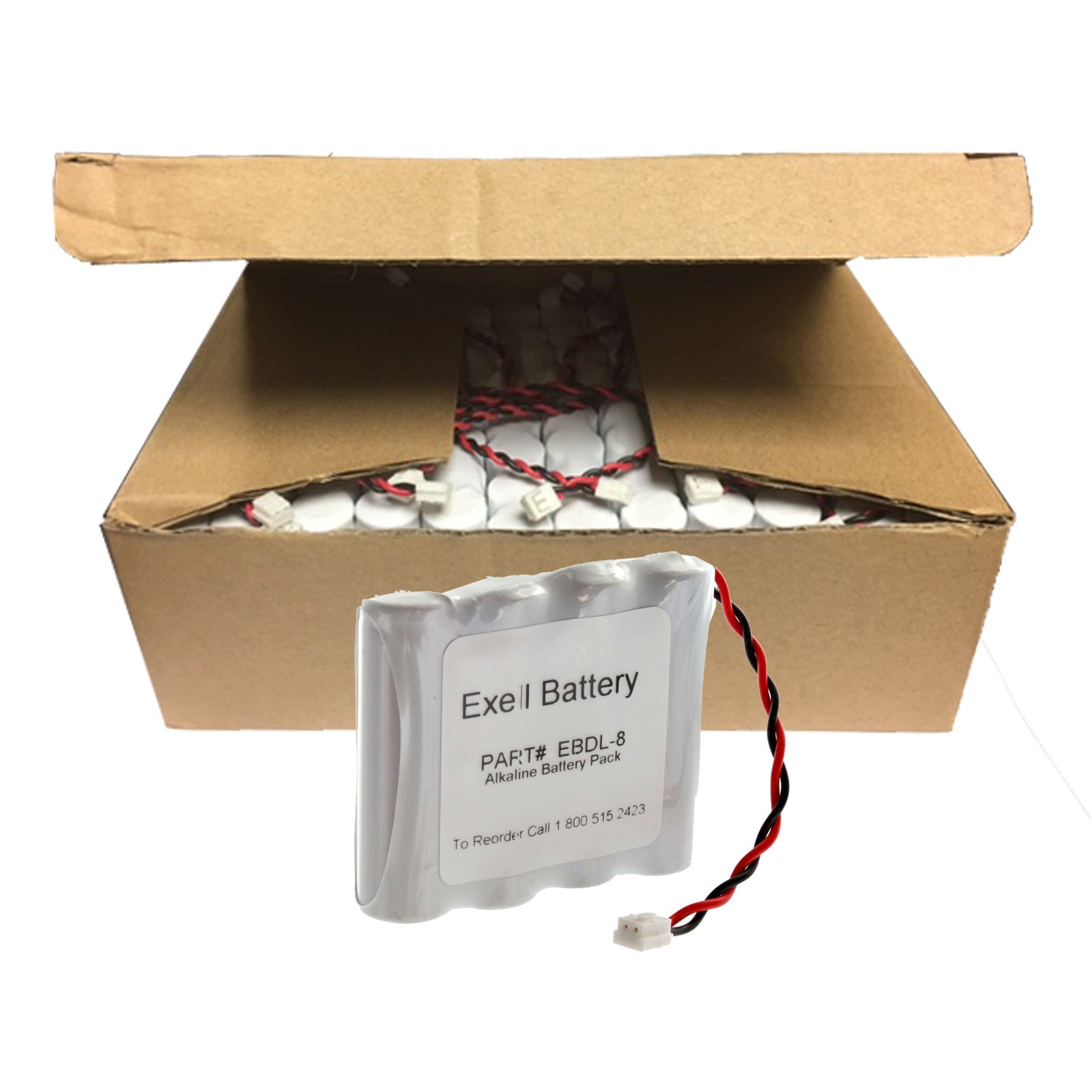 48x Hotel Door Lock 6V 4-Cell Battery Packs Fits A28110,A28100
