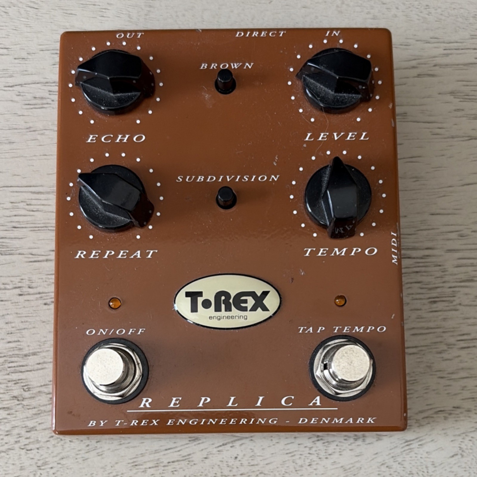 T-Rex Replica Analog Delay Pedal DR8588 MIDI for Electric Guitar