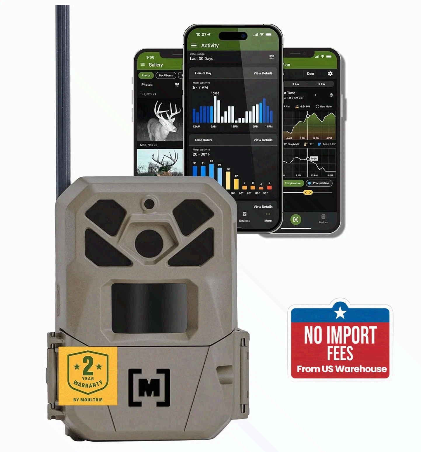 Moultrie Edge 3 PRO Cellular Trail Camera - 50MP Image Sensor - 1440p QHD Video