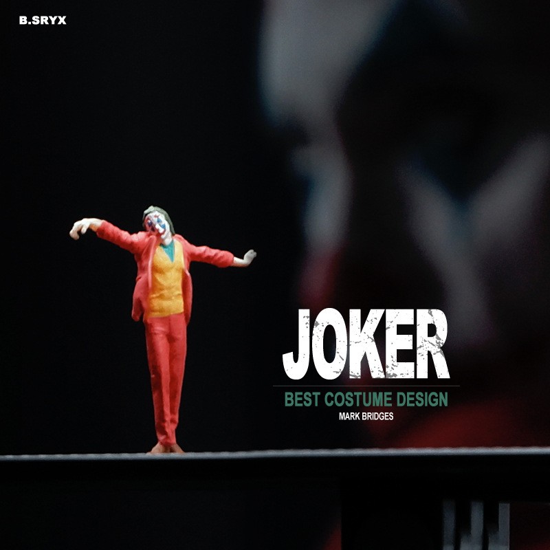 1:64 Movie Joker Joaquin miniature doll model figure resin mini villain ornament