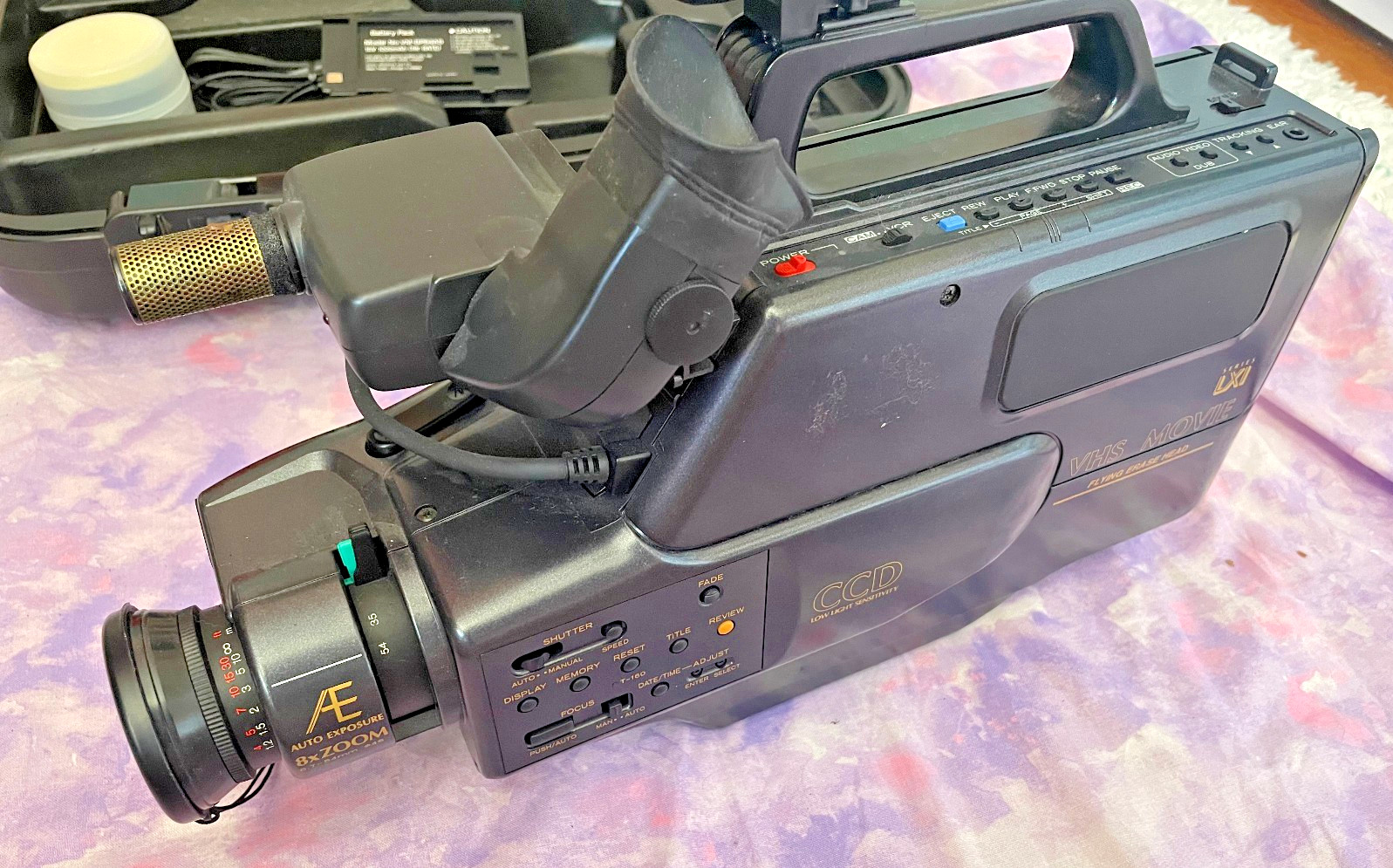 Sears Roebuck VHS Video Camera Recorder Model 934.53795190 W/ Case NOT TESTED!!