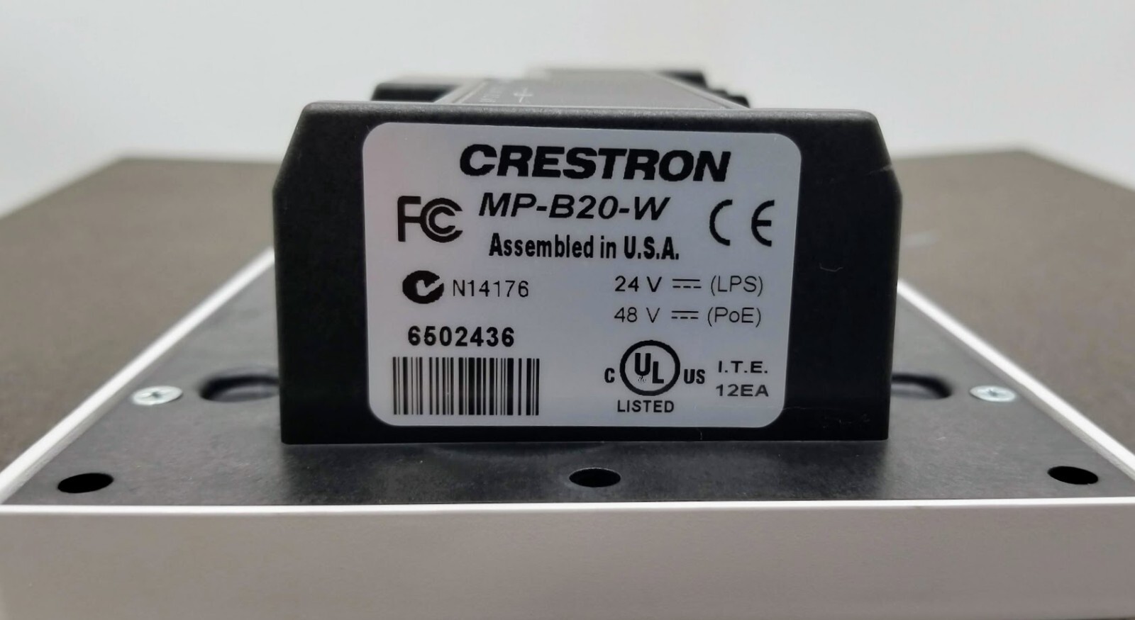 MP-B20-W Media Presentation Button Panel B20 White Crestron