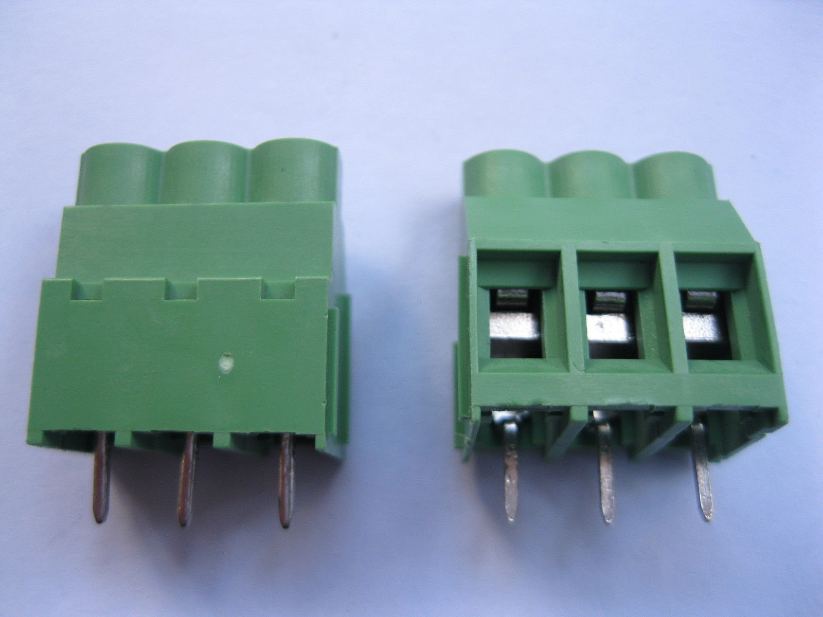 12 pcs Green 3pin/way 6.35mm Screw Terminal Block Connector Wire Cage Type DC635