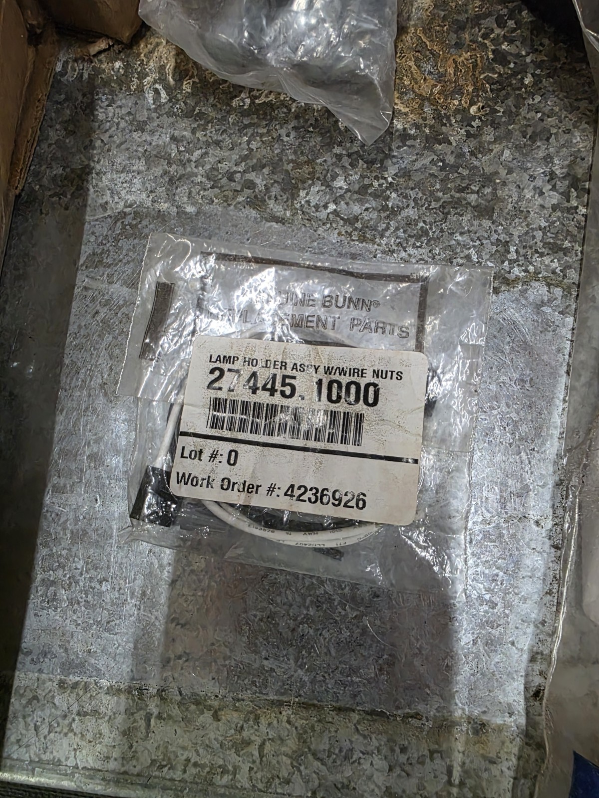 Bunn Lamp Holder/socket Assembly 27445.1000