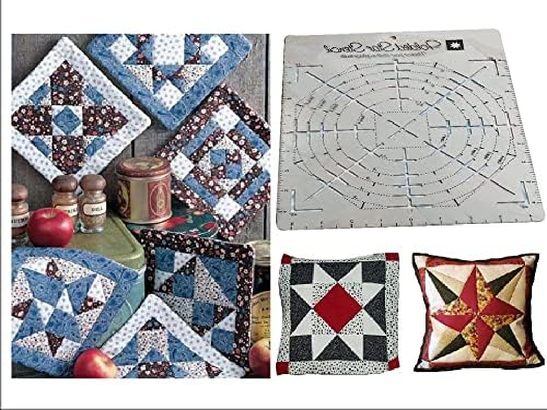 Folded Star Guide Template for Fabric, Custom-Printed 9" X 11" Interfacing Templ