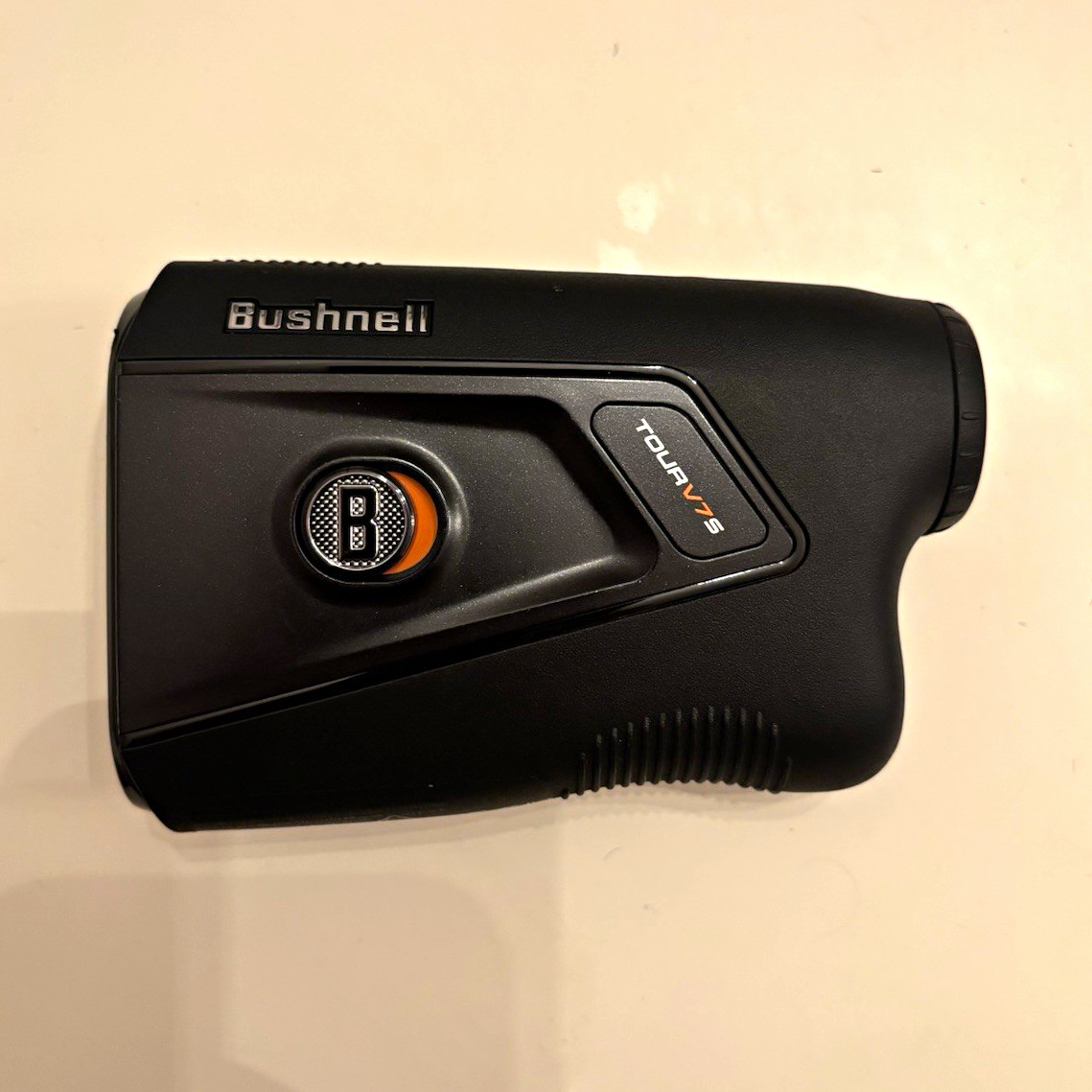 Bushnell Tour V7 S Golf Laser Rangefinder BITE Magnetic Mount Black/Orange