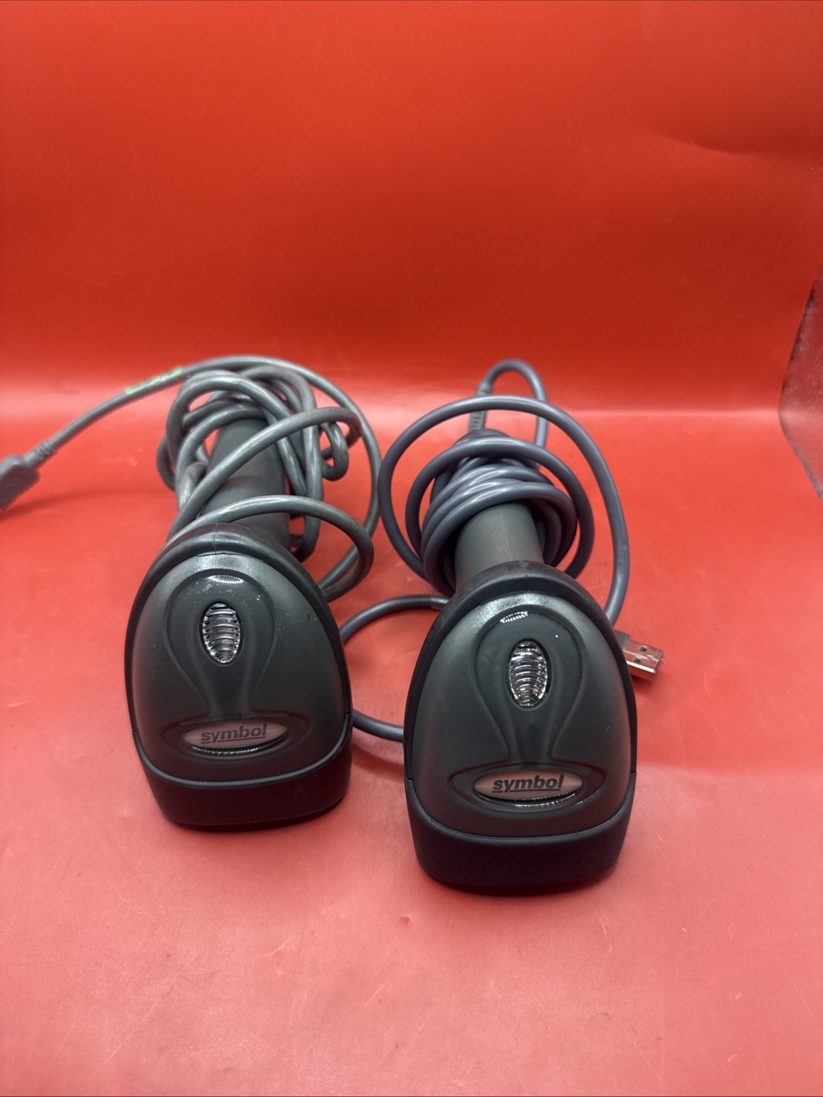 Lot Of 9 Symbol LS2208 LS2208-SR20007R Barcode Scanner w/ USB Cable