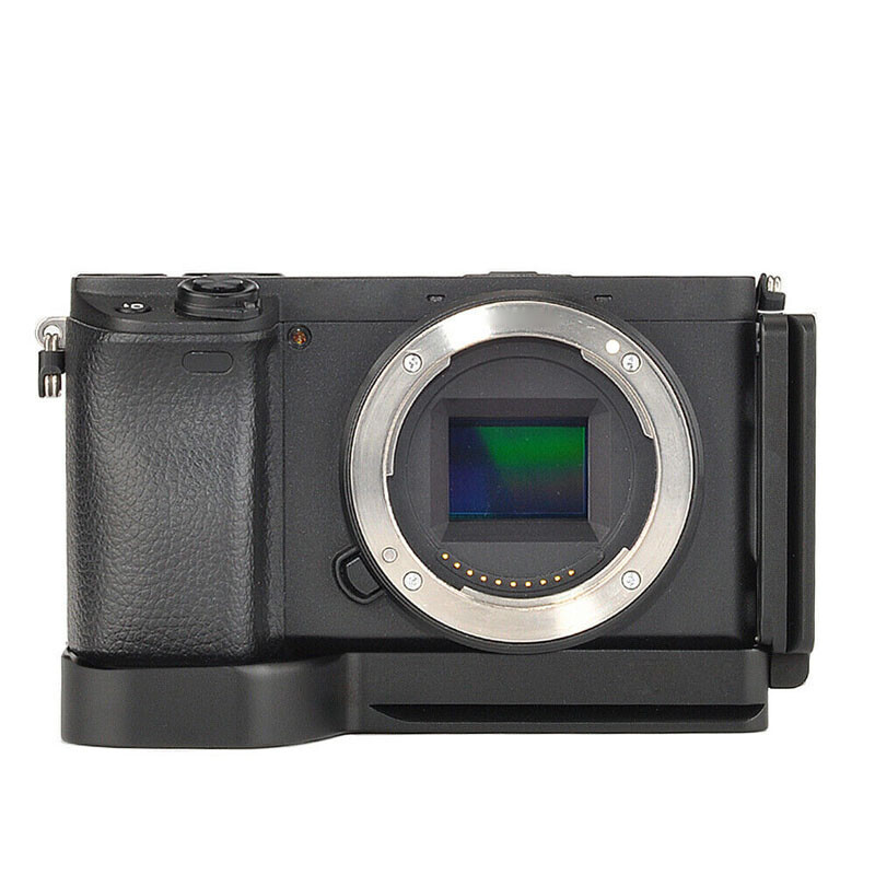 For Sony A6600 Hot Shoe Mount Extension Quick Release Plate L Bracket Hand Grip
