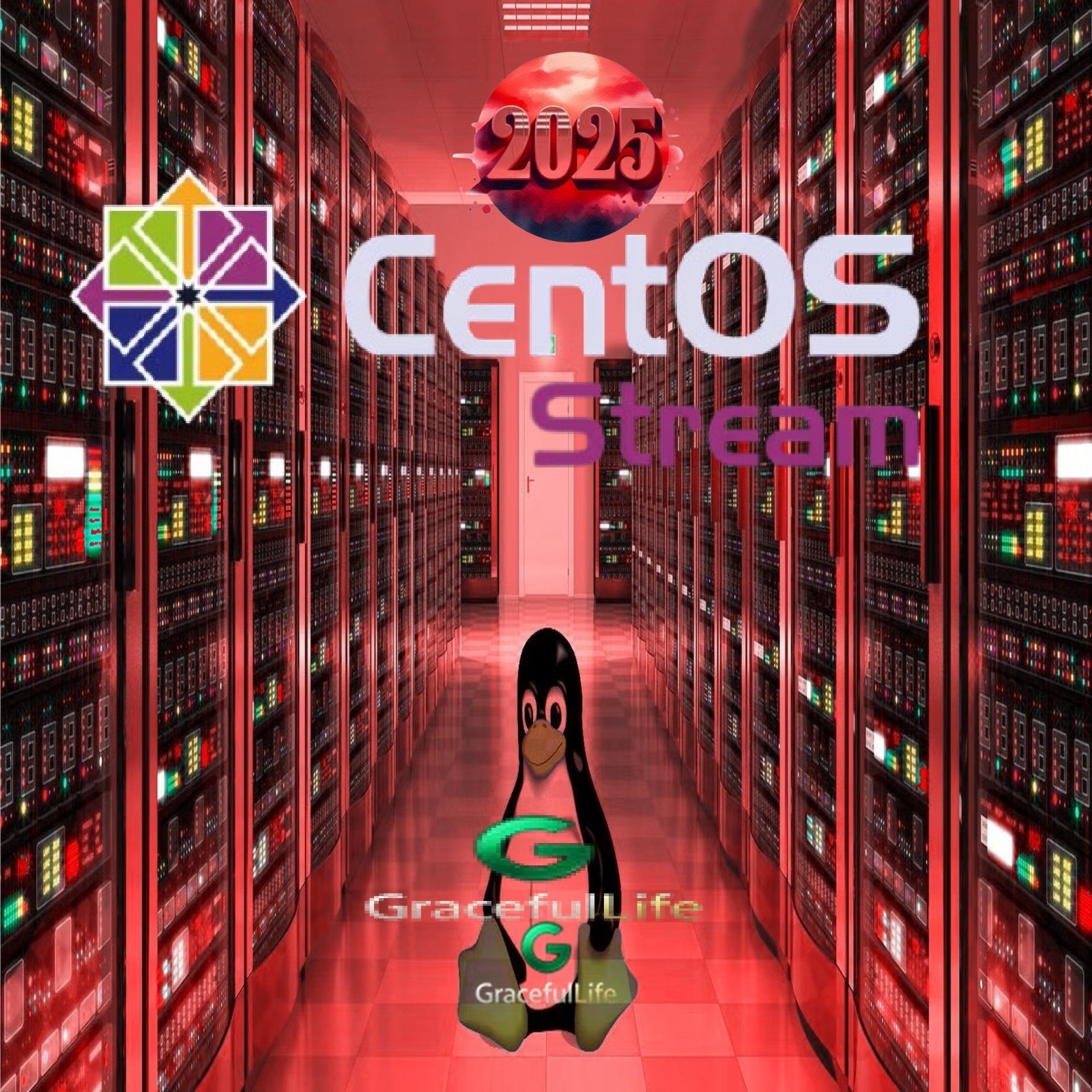 CentOS Stream Linux 64-Bit  Live Install Bootable OS Software ~ 2025 edition