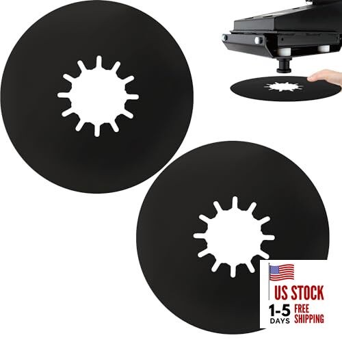 (2 Pack) 5th Wheel Hitch Lube Plate 10in RV Camper Trailer 10inch-2pk Black