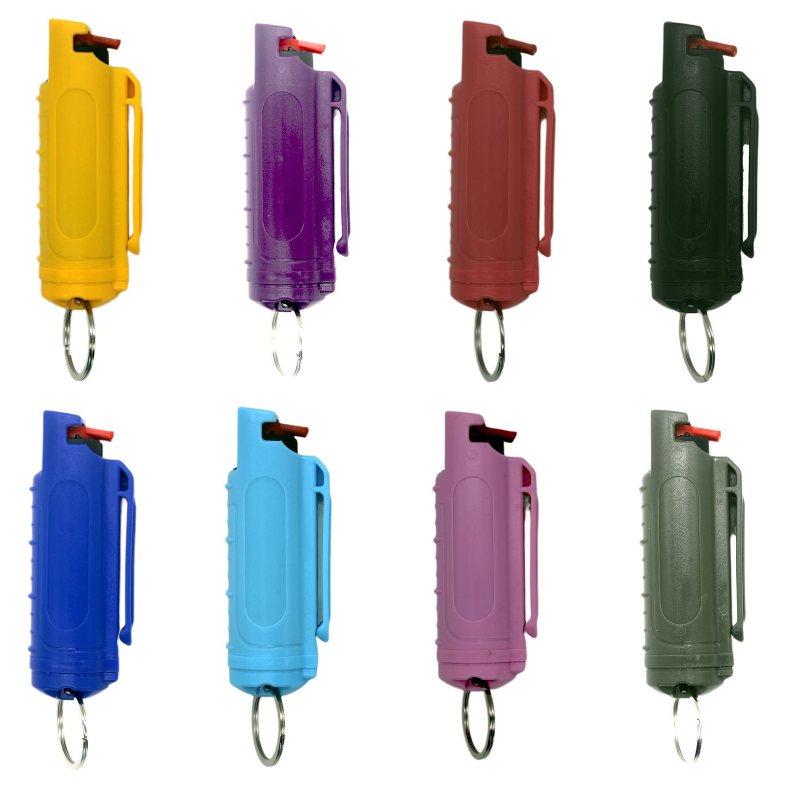 OC Pepper Family Pack – 20ml Keychain Self-Defense Spray in Multiple Colors (...