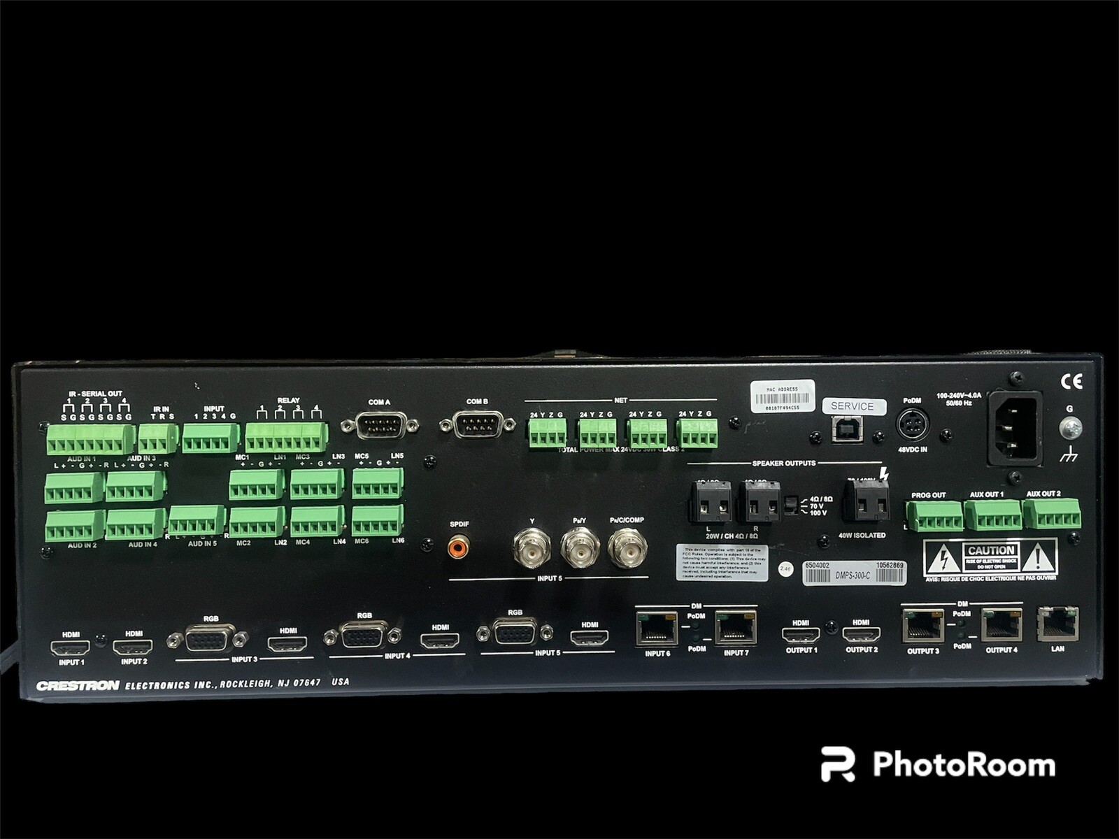 Crestron DMPS-300-C Series DigitalMedia Presentation System V.4.7