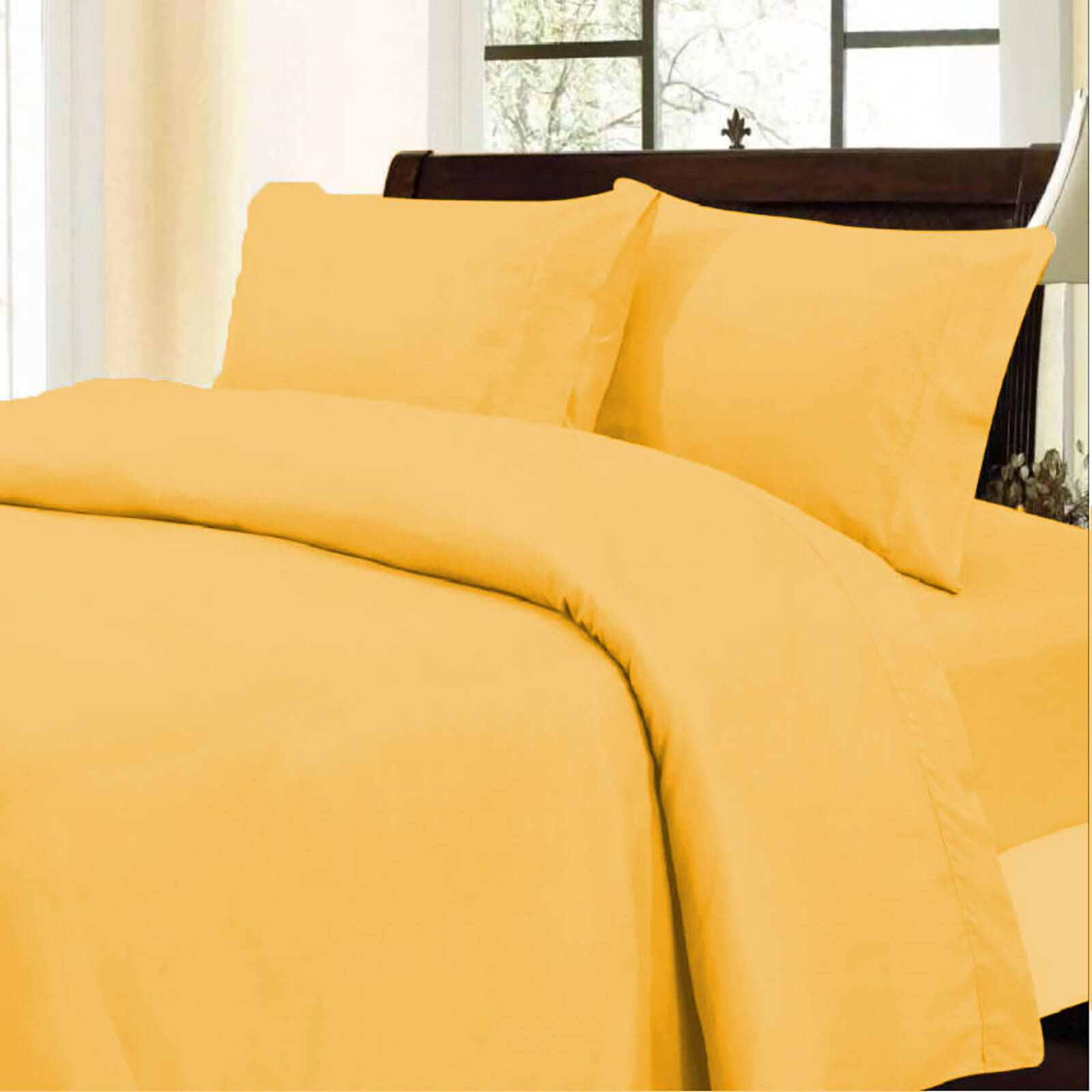 Bedding Collection 1000 TC OR 1200 TC Egyptian Cotton Gold Solid Select Item