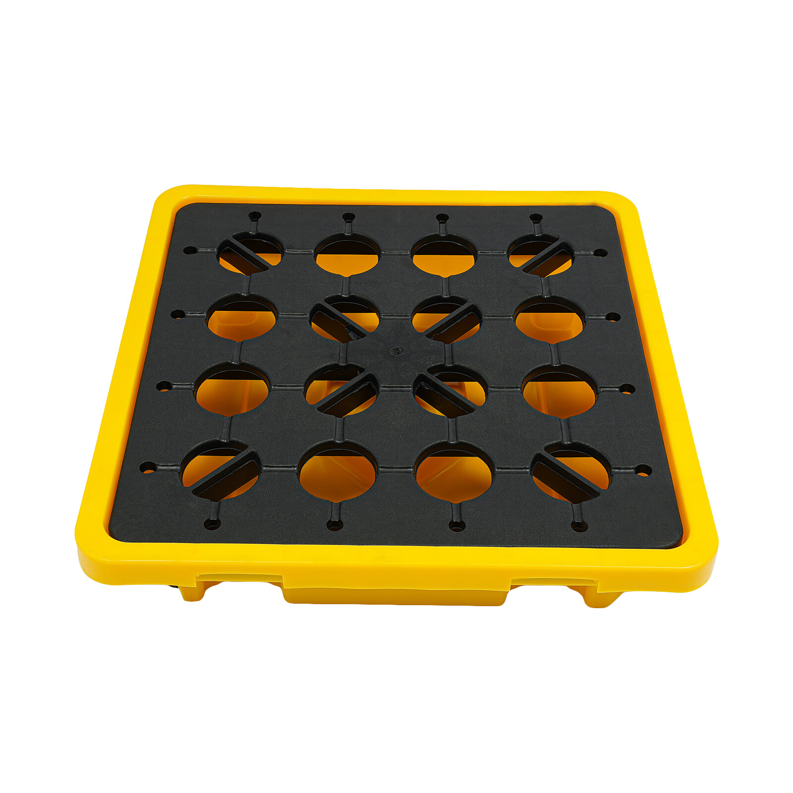 Leak Containment Platform, Overflow Containment Tray, Yellow and Black -