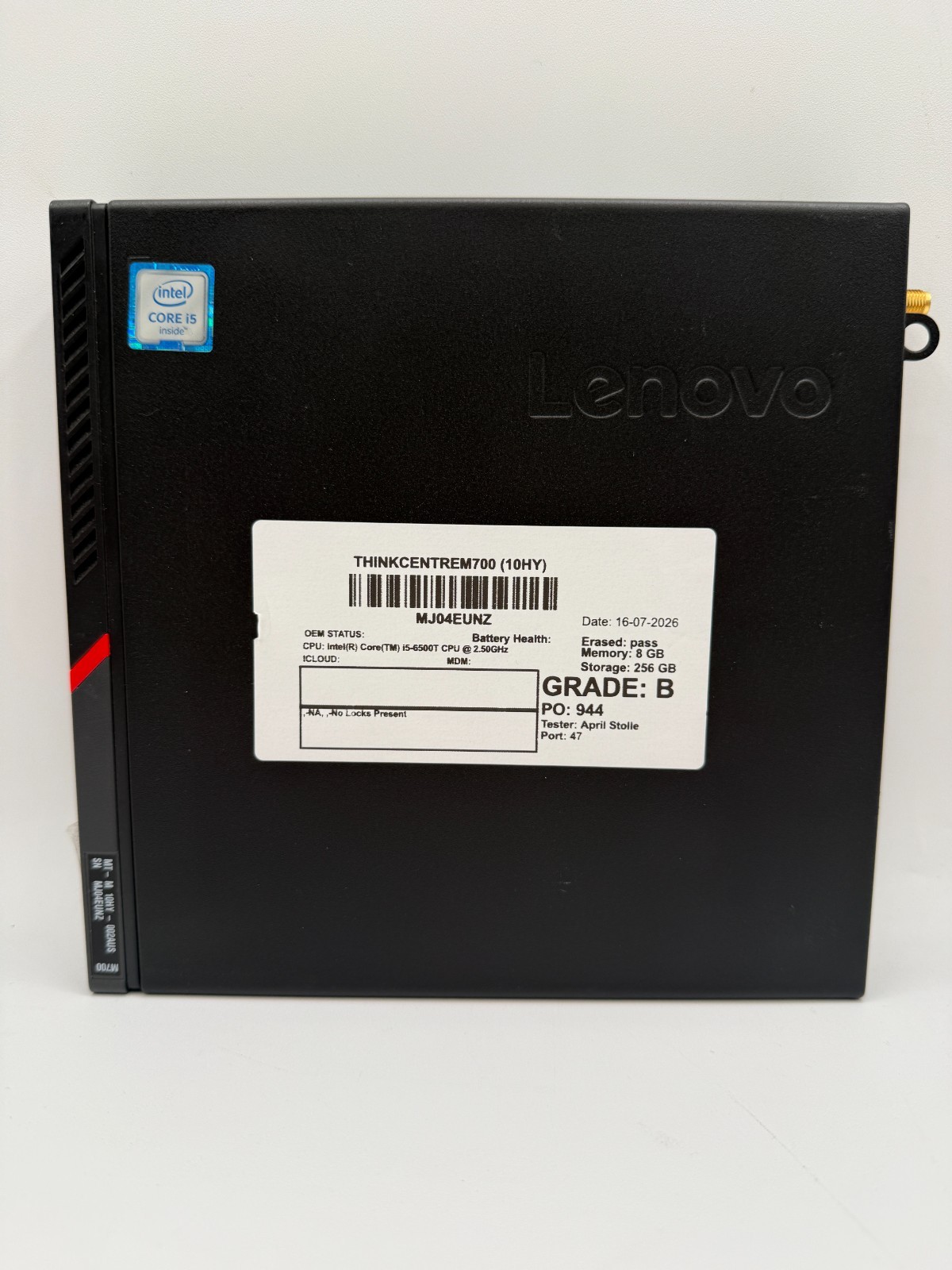 Lenovo Thinkcentre M700 | 8GB 256GB | i5-6500T 2.5GHz | Micro Desktop