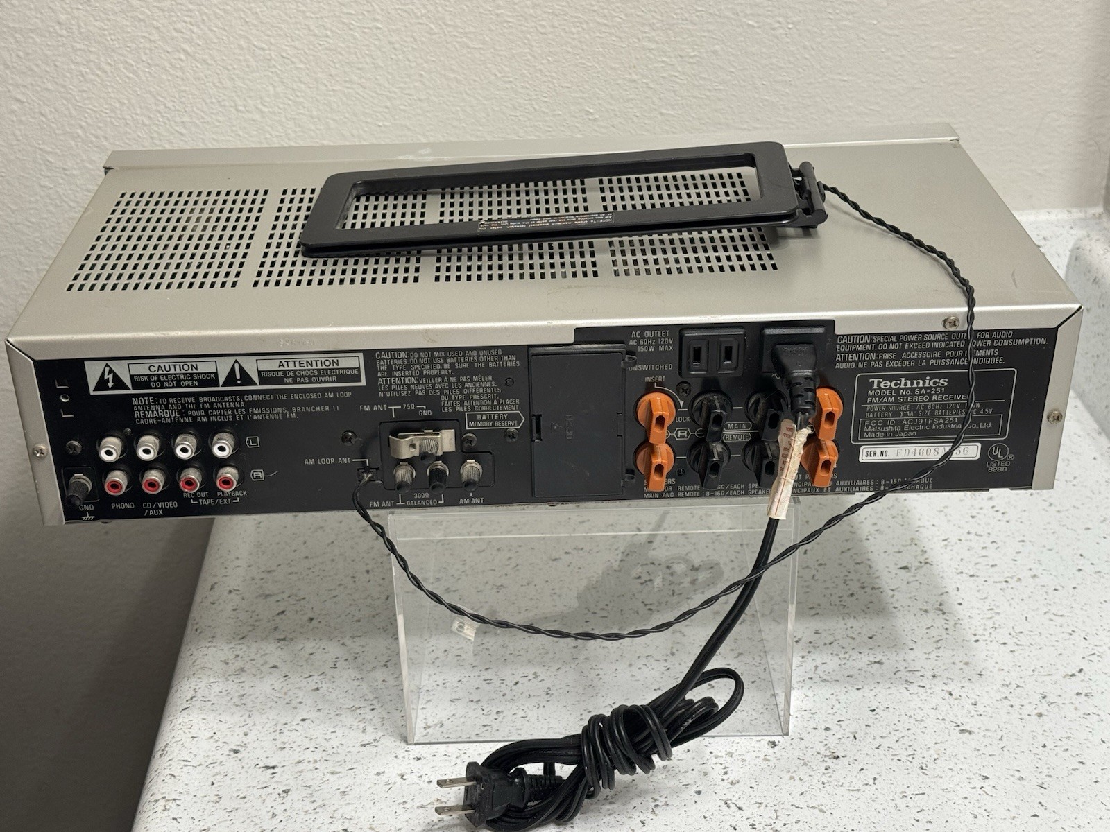 Technics SA-251 Quartz Synthesizer FM/AM Stereo Receiver-Working