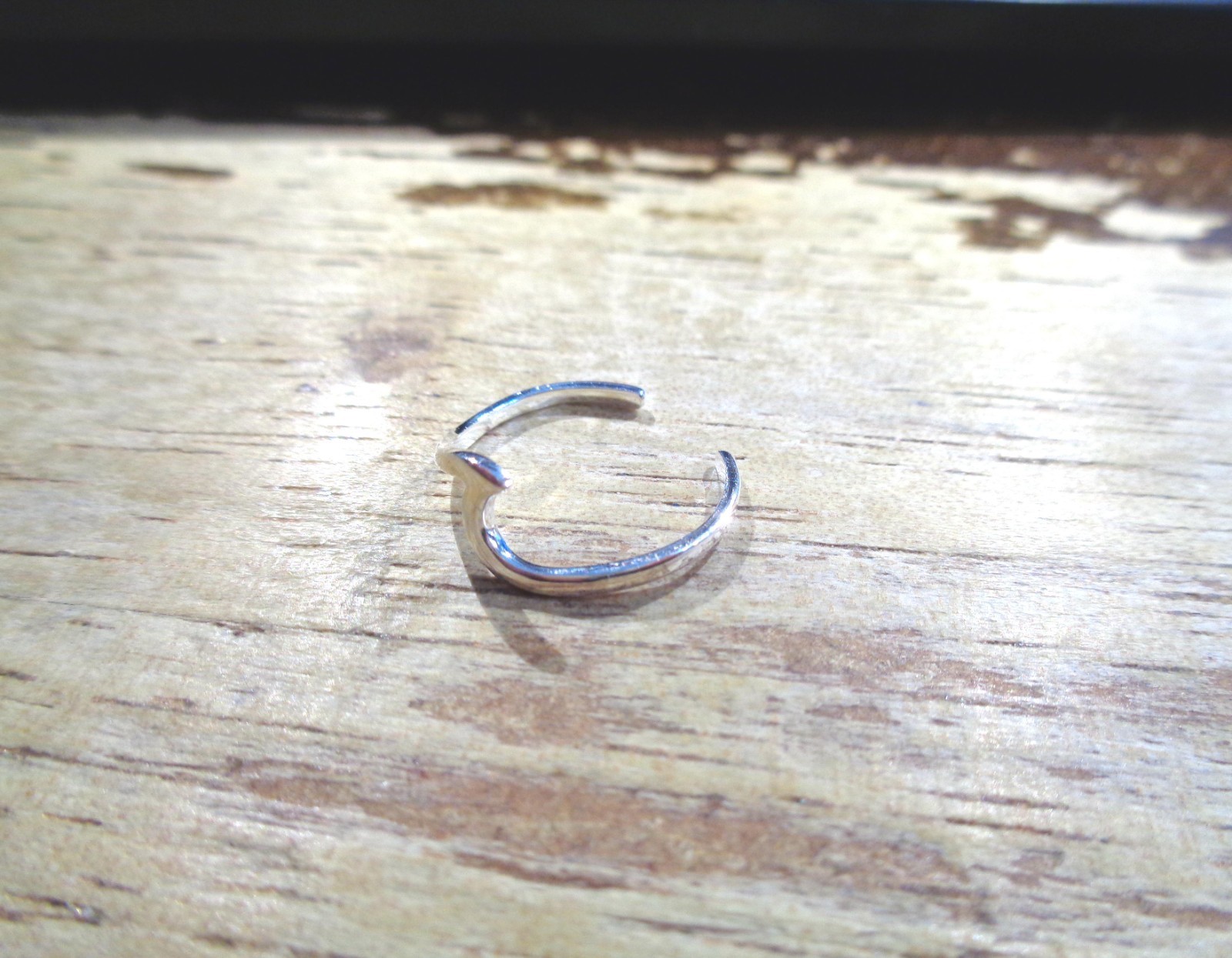SOLID 925 STERLING SILVER SMOOTH HAWAIIAN CRESTING BREAKING OCEAN WAVE TOE RING