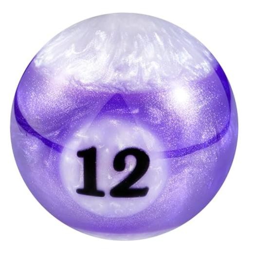 Purple Gear Knob Number 12 Shift Knobs for Billiard Balls - Lever Stick Shifter