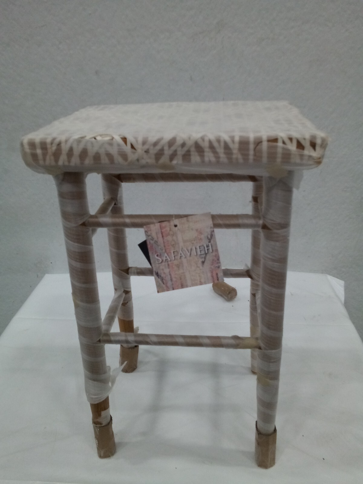 Safavieh Kaleo Woven Leather Barstool, Reduced Price 2172714824 BST1004A
