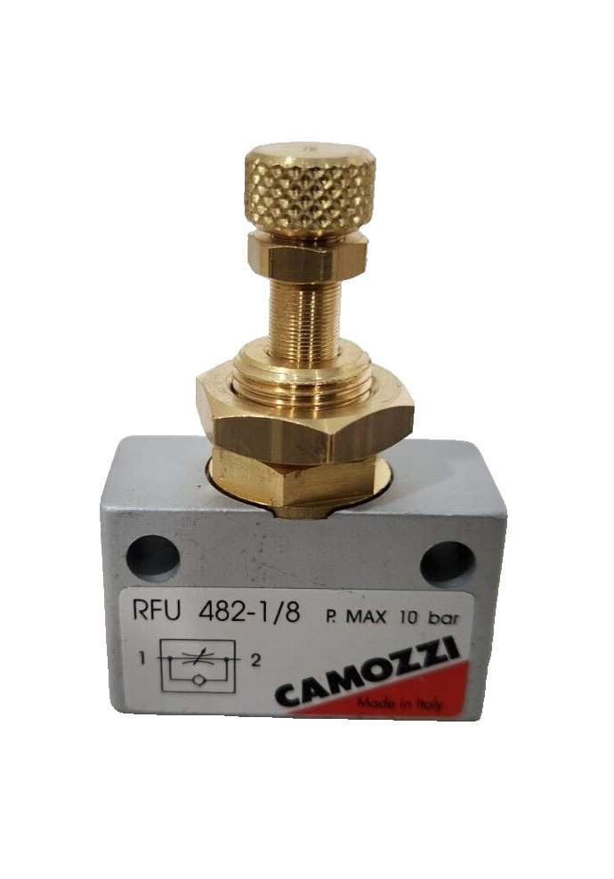 Camozzi Flow Control Valve RFU 482-1/8 P. MAX 10 bar, 1/8"NPT