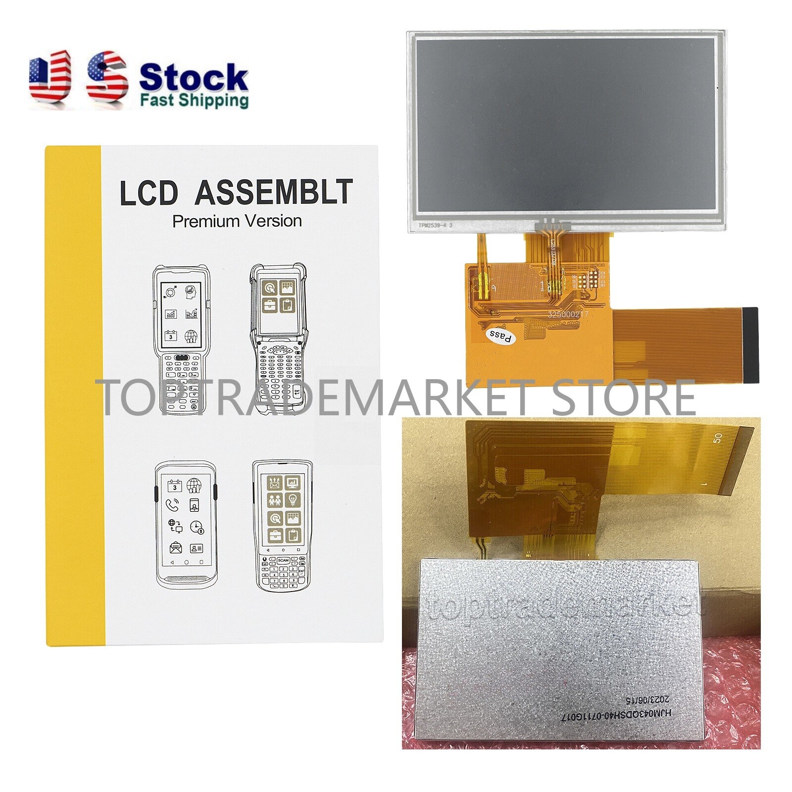 US NEW LCD Display + Digitizer Touch Screen Assembly For Zebra ZT411 Printer