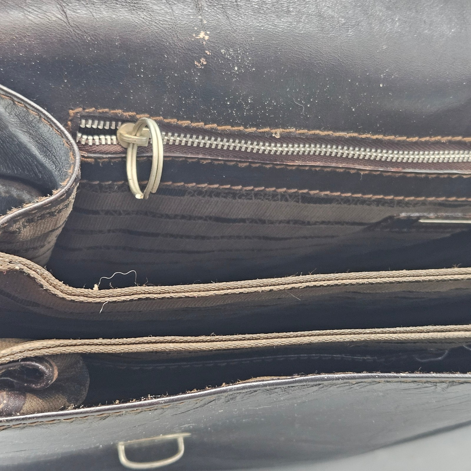Vintage Dolce & Gabbana Black Leather Briefcase