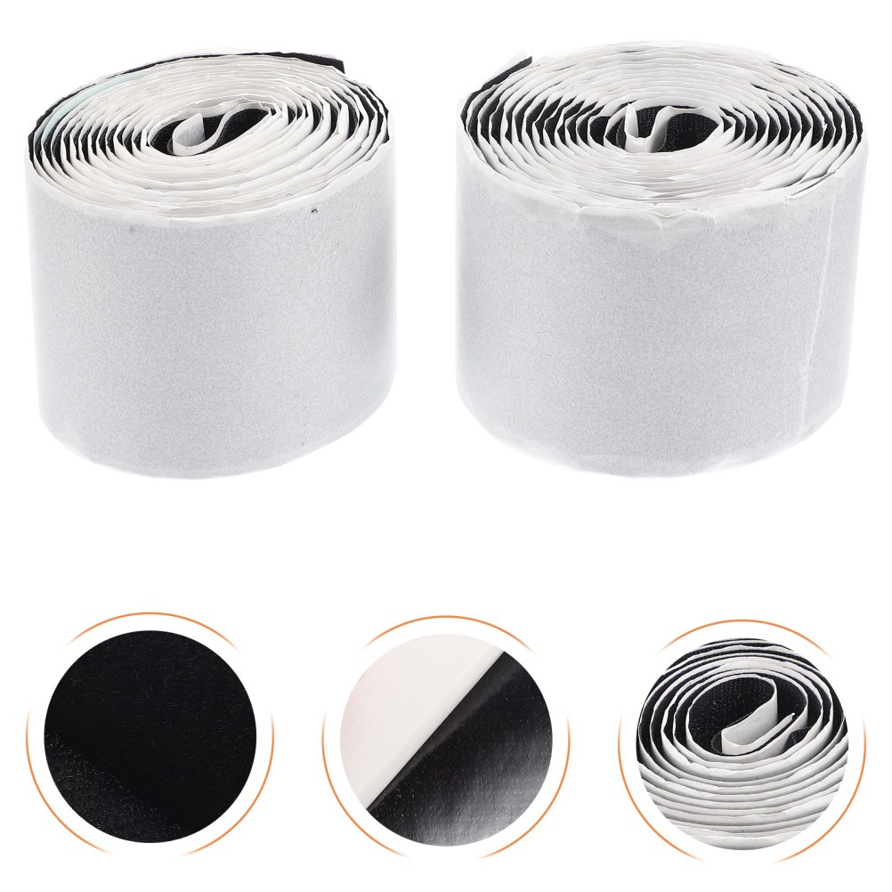 White Guitar Pedal Hook and Loop Tape Durable Self Adhesive Guitar Accessory
