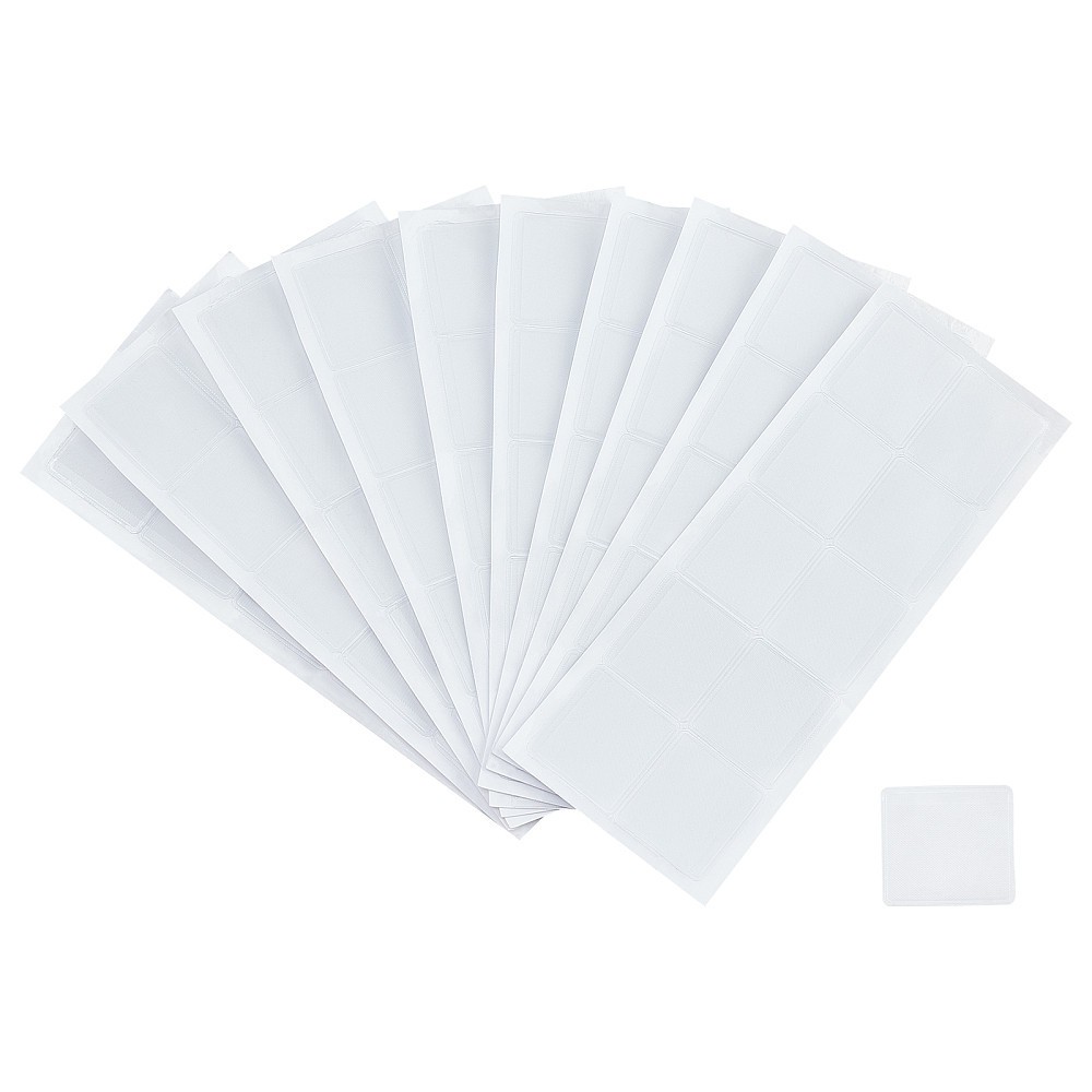 15pcs Rectangle PVC Jewelry Bags for Necklace Displays bag White 22x8.5x0.06cm