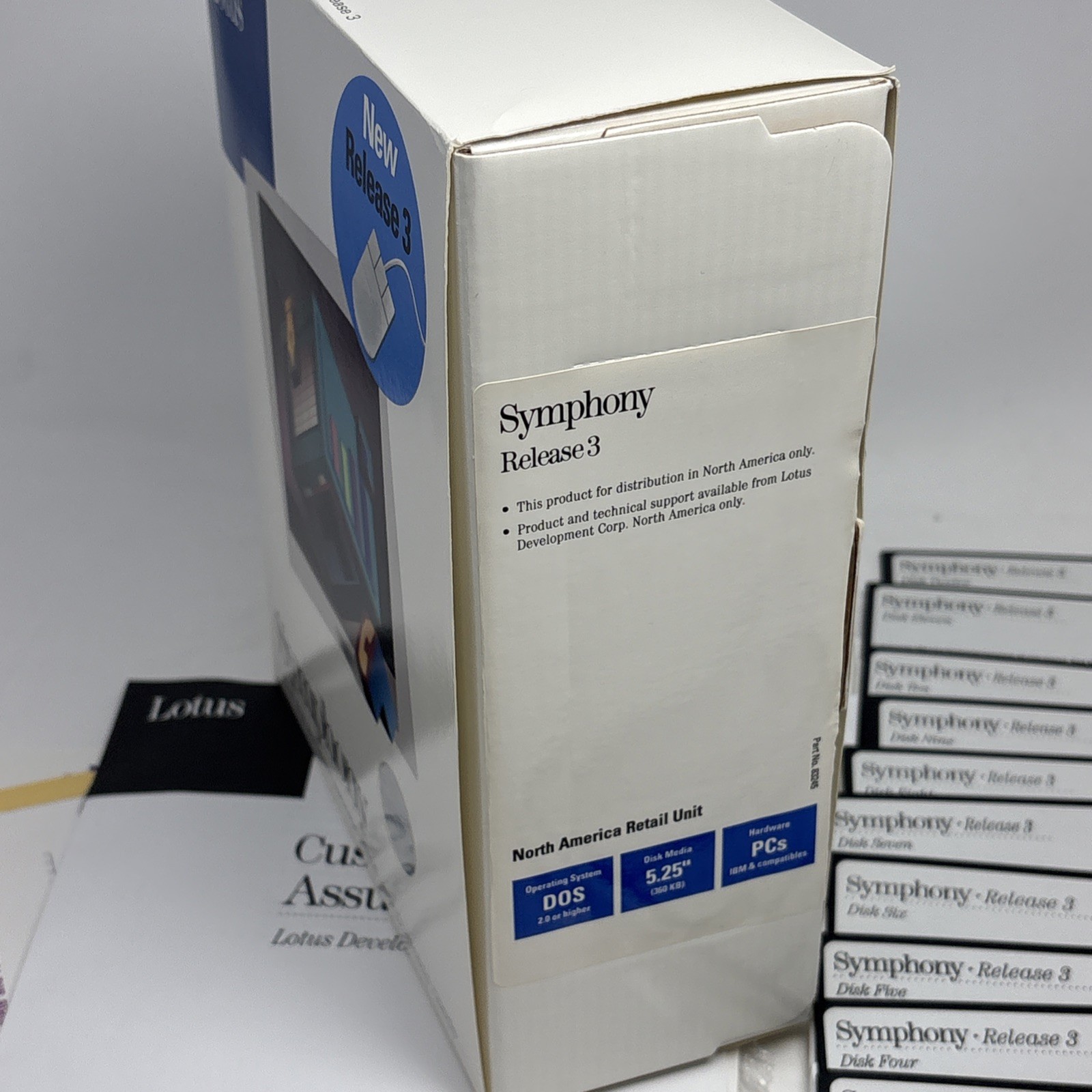 Lotus Symphony Release 3 5.25” Floppy Disks Vintage Computing Disks & Box