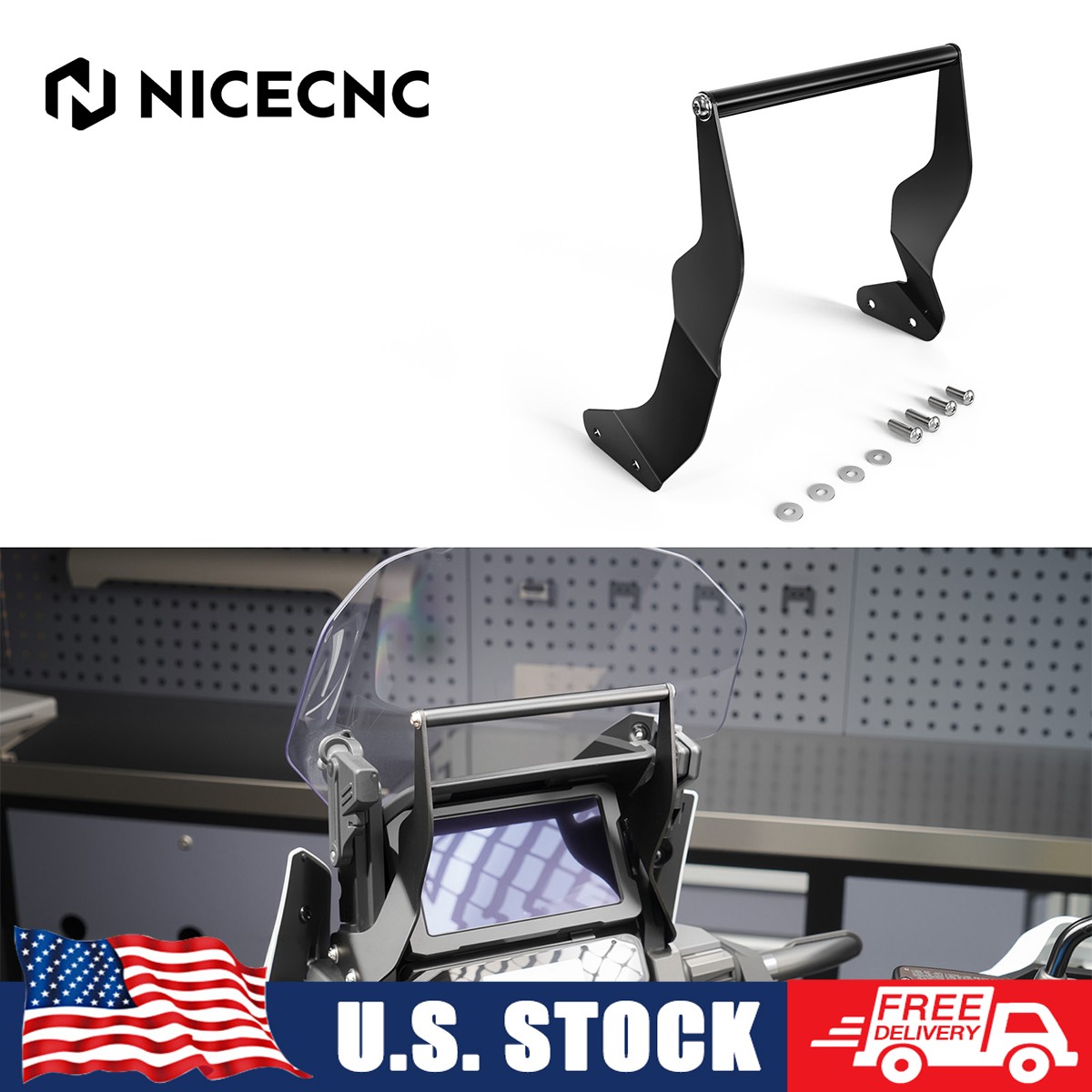 Navigation Bracket Holder Bar Gps Mount For Honda CRF1100L Africa Twin 20-26