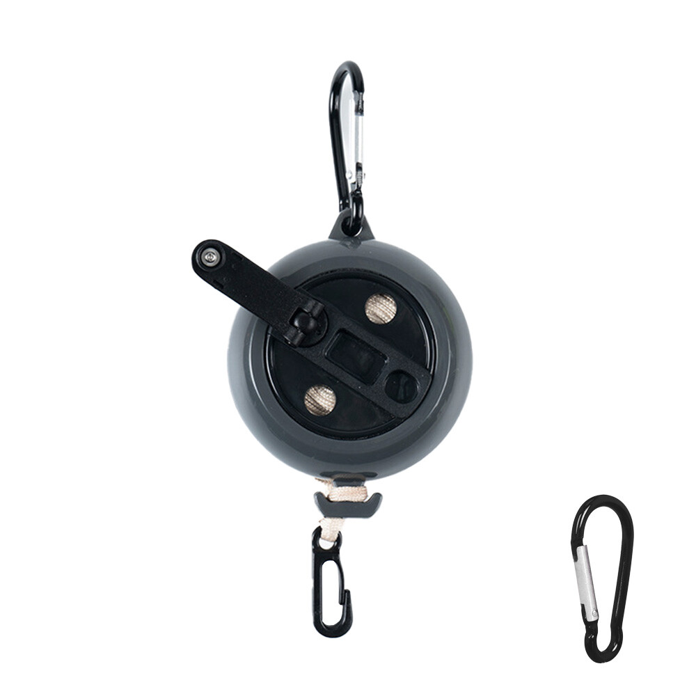 33Ft Retractable Clothes Reel Line Portable Hanging Dryer Adjustable Rope String