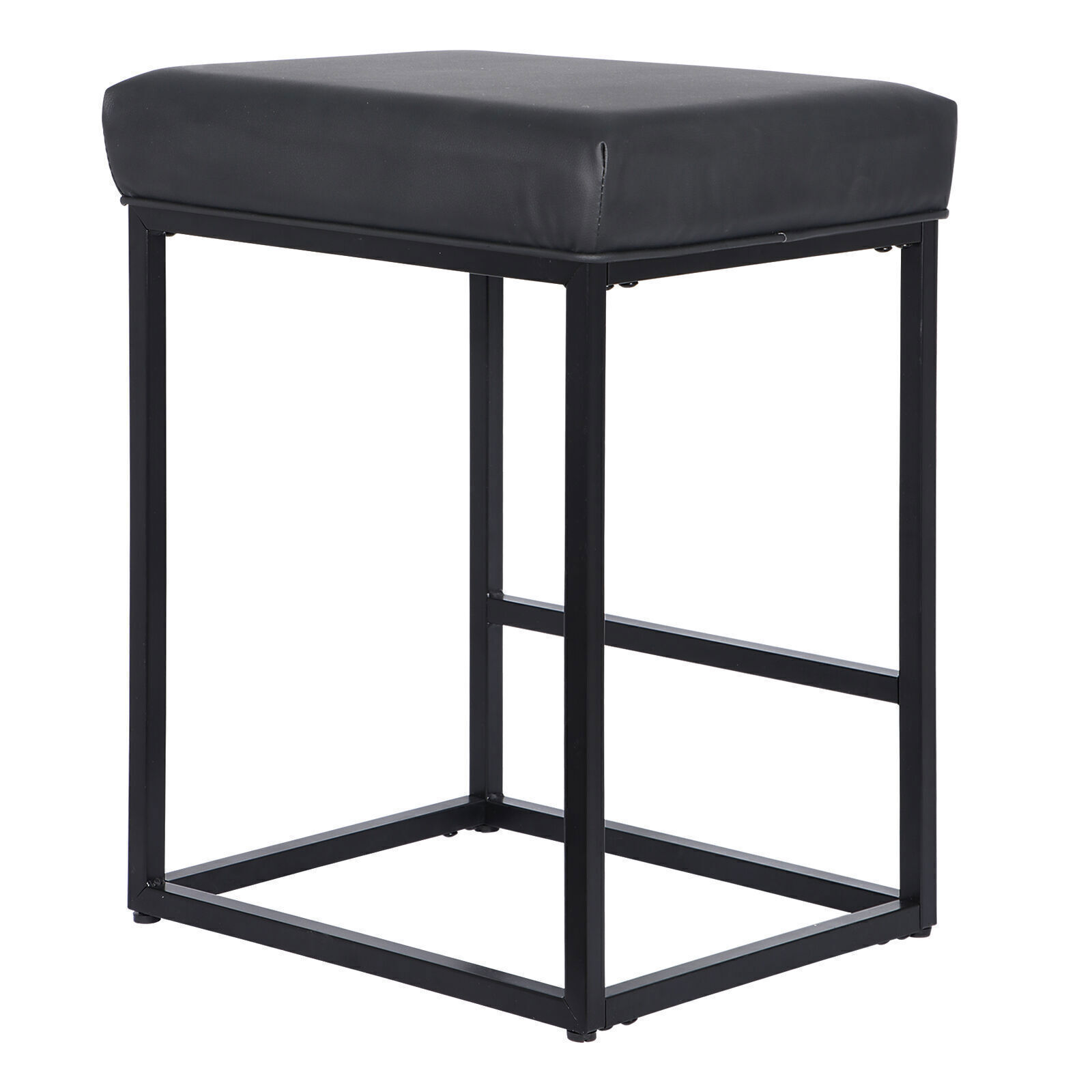 Set of 4 for Kitchen Counter Backless Modern Square Barstools Support 330 LBS