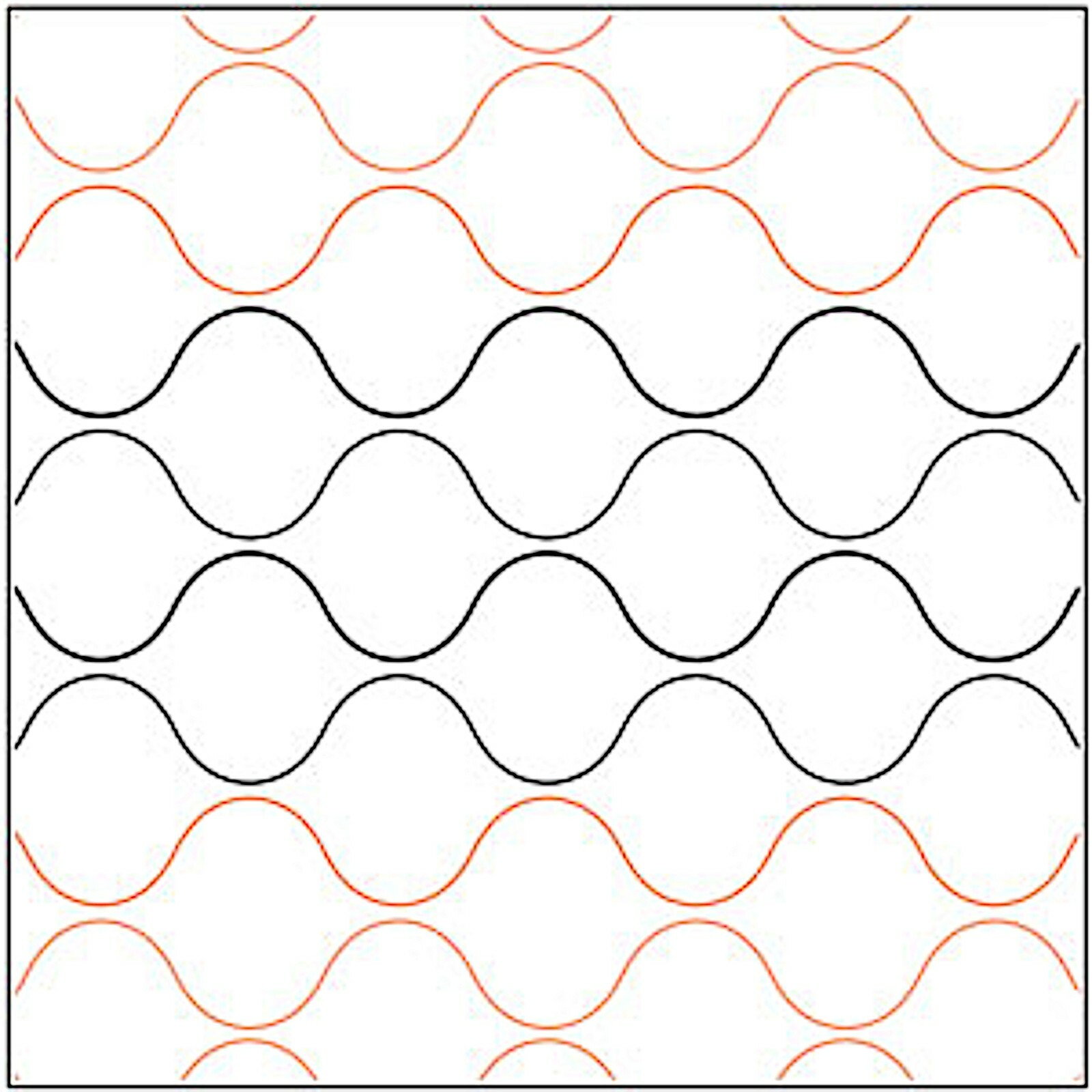 Pantograph Quilting Wavy Grid Quilt Pattern Longarm Machine Bubble Wrap Design