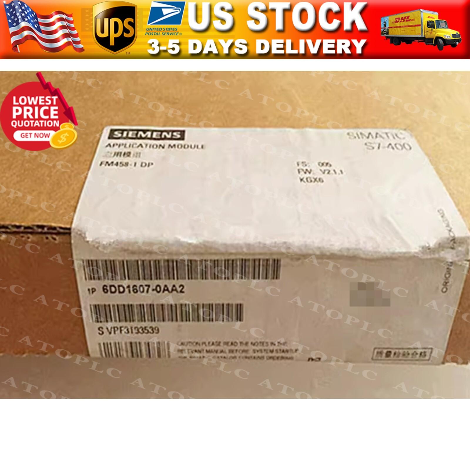 New Siemens 6DD1 607-0AA2 SIMATIC S7-400 FM458-1 DP 6DD1607-0AA2 Expedited Ship