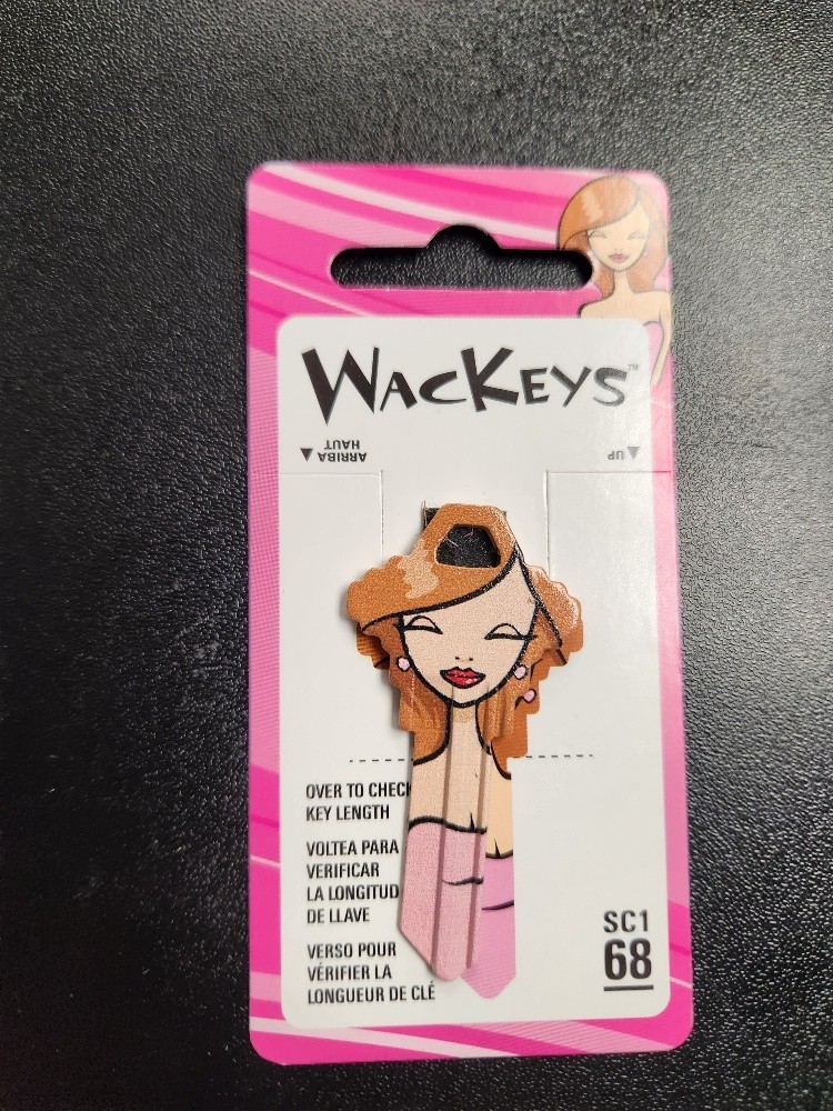 PRETTY LADY PRINTED SCHLAGE SC1 KEYBLANK - READ DETAILS BELOW