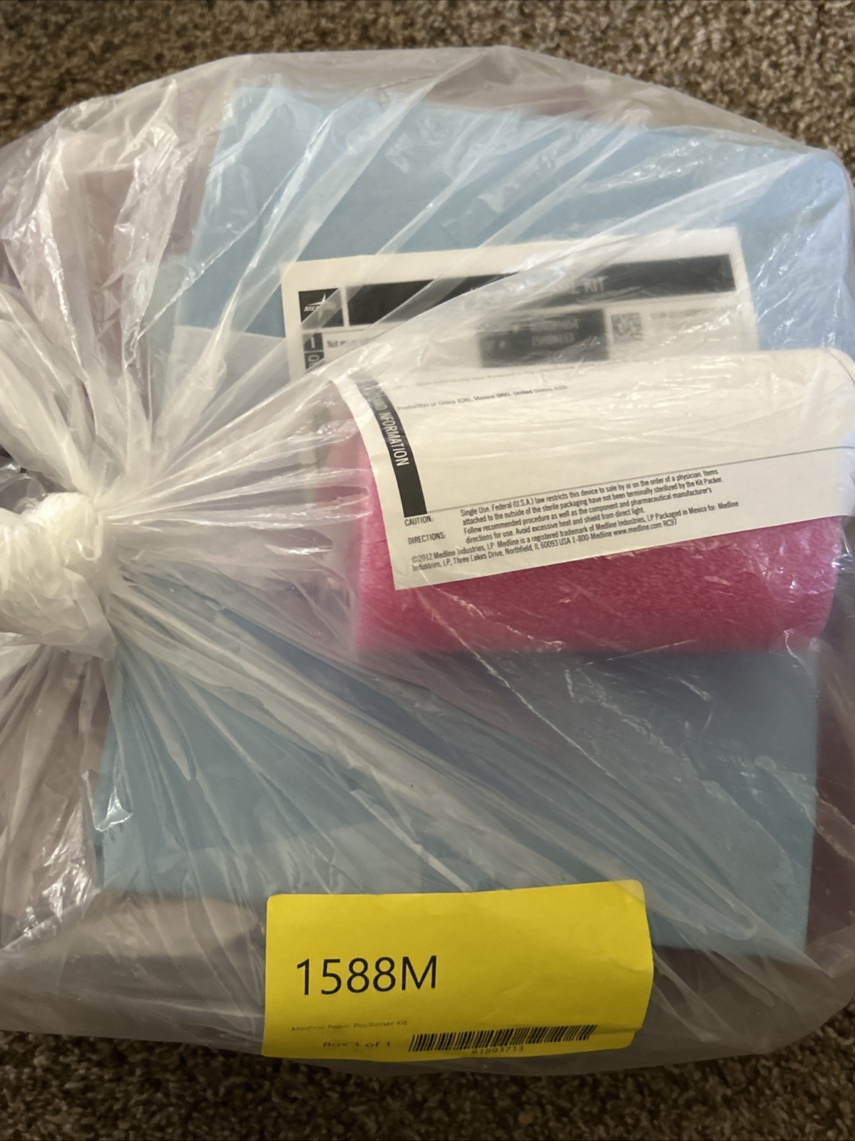 Medline Foam Positioner Kit. Purple  Wilson Table, 6 Case