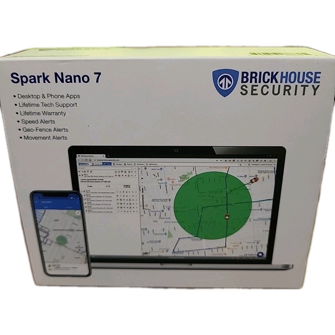 BrickHouse Security Spark Nano 7 LTE Micro GPS Tracker - Black/Blue (‎M-SN)