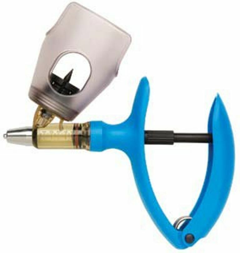 Allflex 5ml Bottle Mount Automatic Self Filling Syringe Cattle Swine Hogs Sheep
