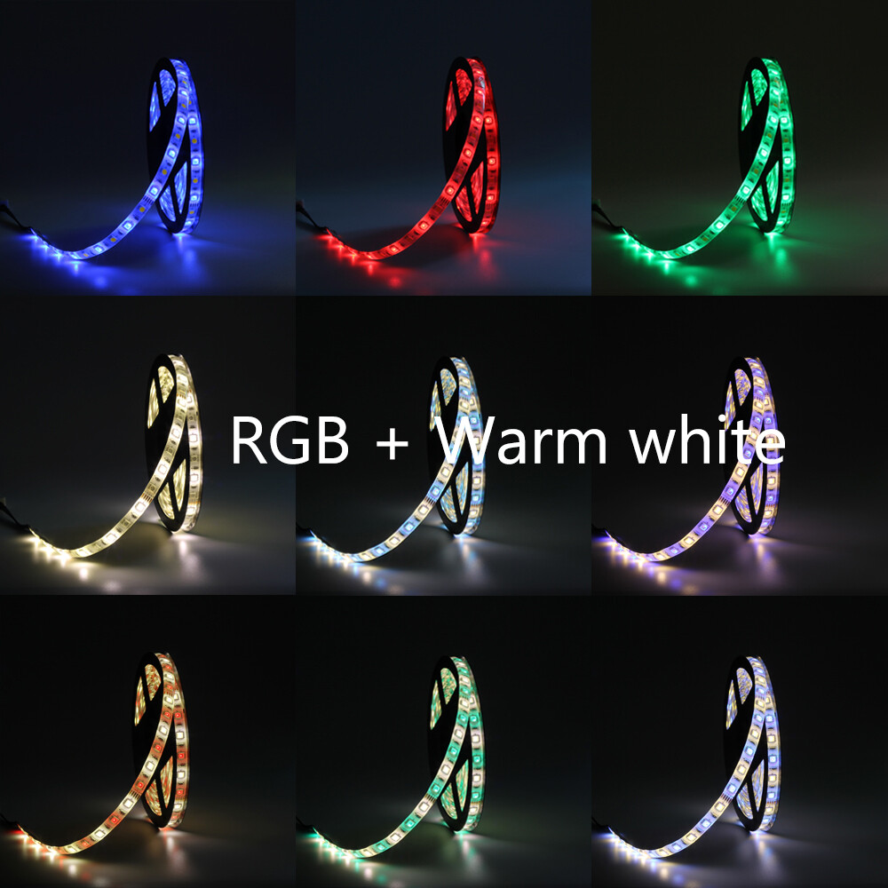 5-20M 5050 RGB RGBW RGBWW LED Strip Light Flexible Tape Controller Power Adapter