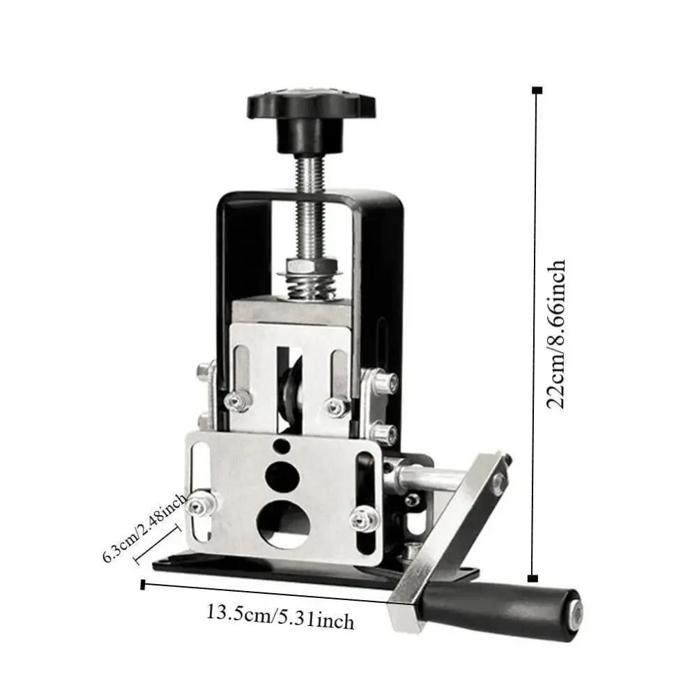 Manual Wire Stripping Machine Portable Cable Stripper 2mm to 25mm Hand Crank US