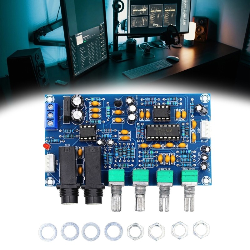 PT2399 Microphones Reverberation Amplifiers Module for Mobile Karaoke