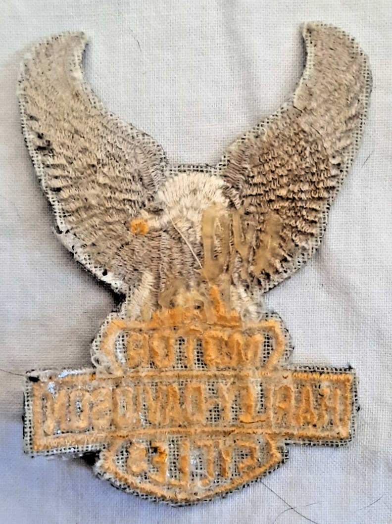 Harley-Davidson Motor Cycles Patch Eagle and Logo Emblem used aa