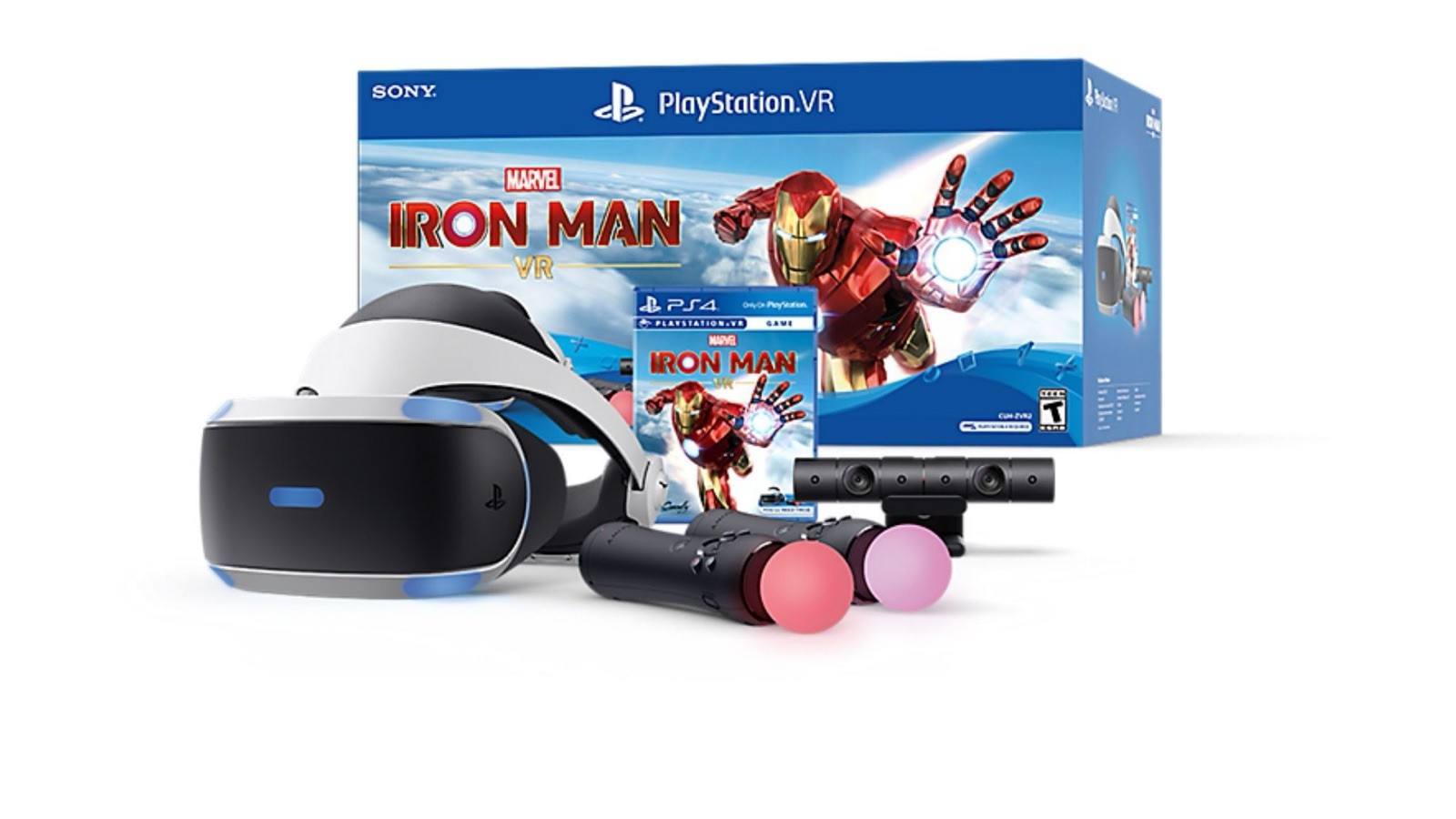 PlayStation VR Iron Man PSVR Headset, Camera, and Controllers Bundle