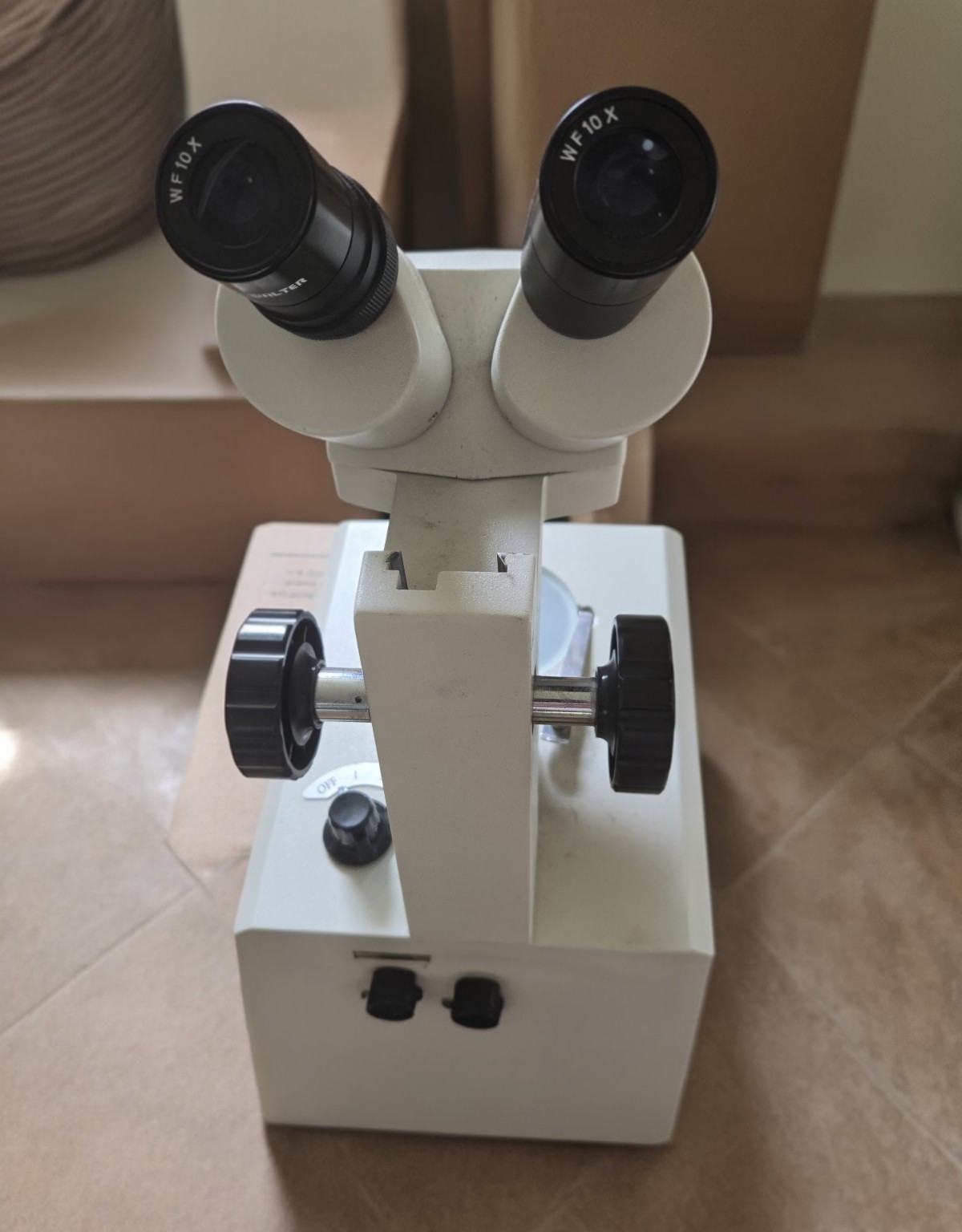 Binocular Stereo Dissecting Microscope Upright Lighted Base Biological Lab