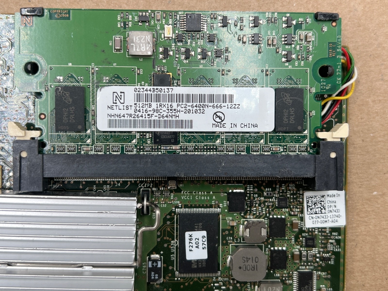 DELL PERC H800 0N743J 512MB 6GBPS SAS SATA RAID CONTROLLER