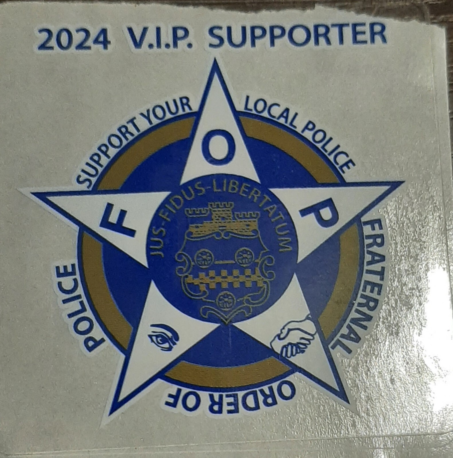 2024 Police Decals (60 FREE Supporter Stickers)