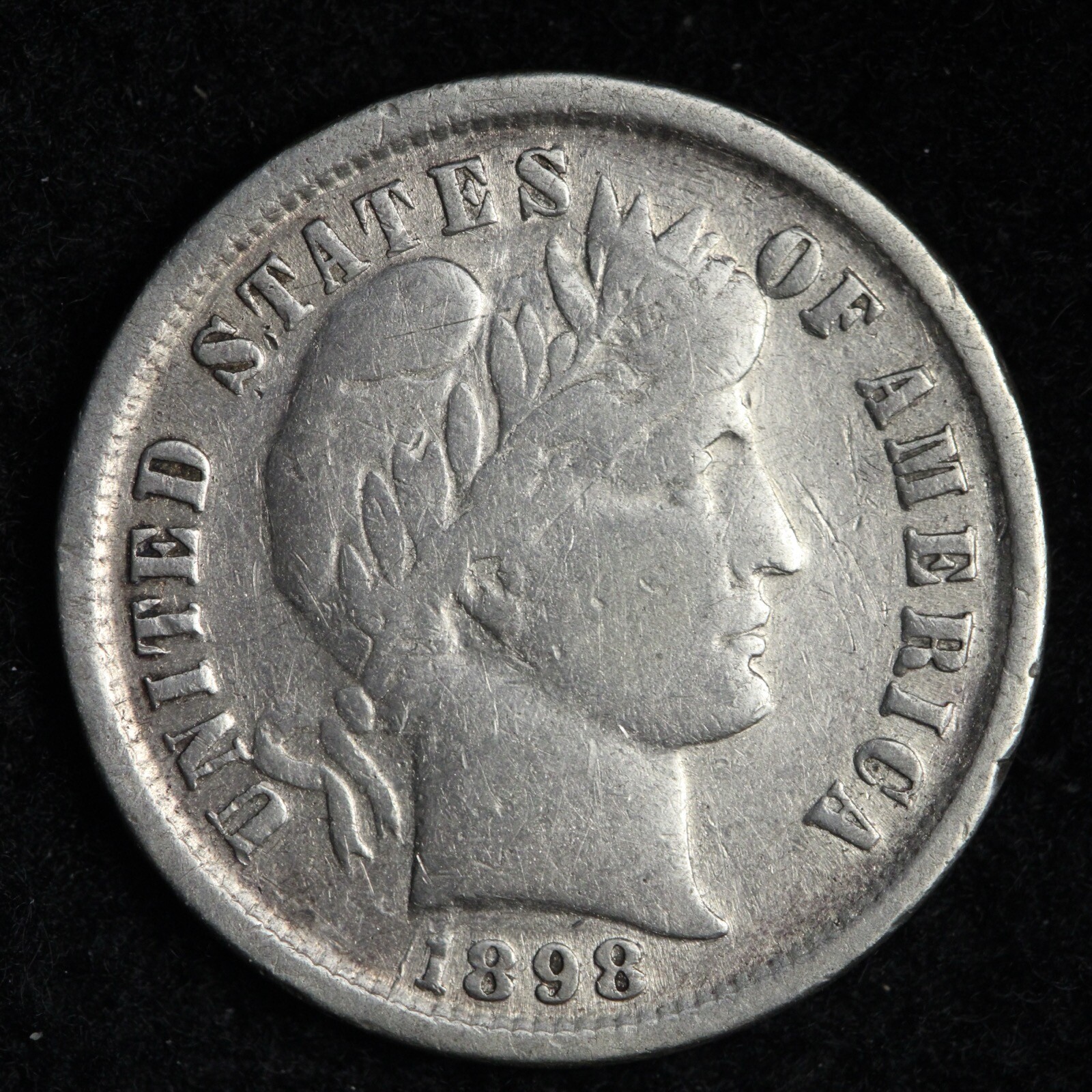 1898 Barber Silver Dime CHOICE XF E169 ZCH