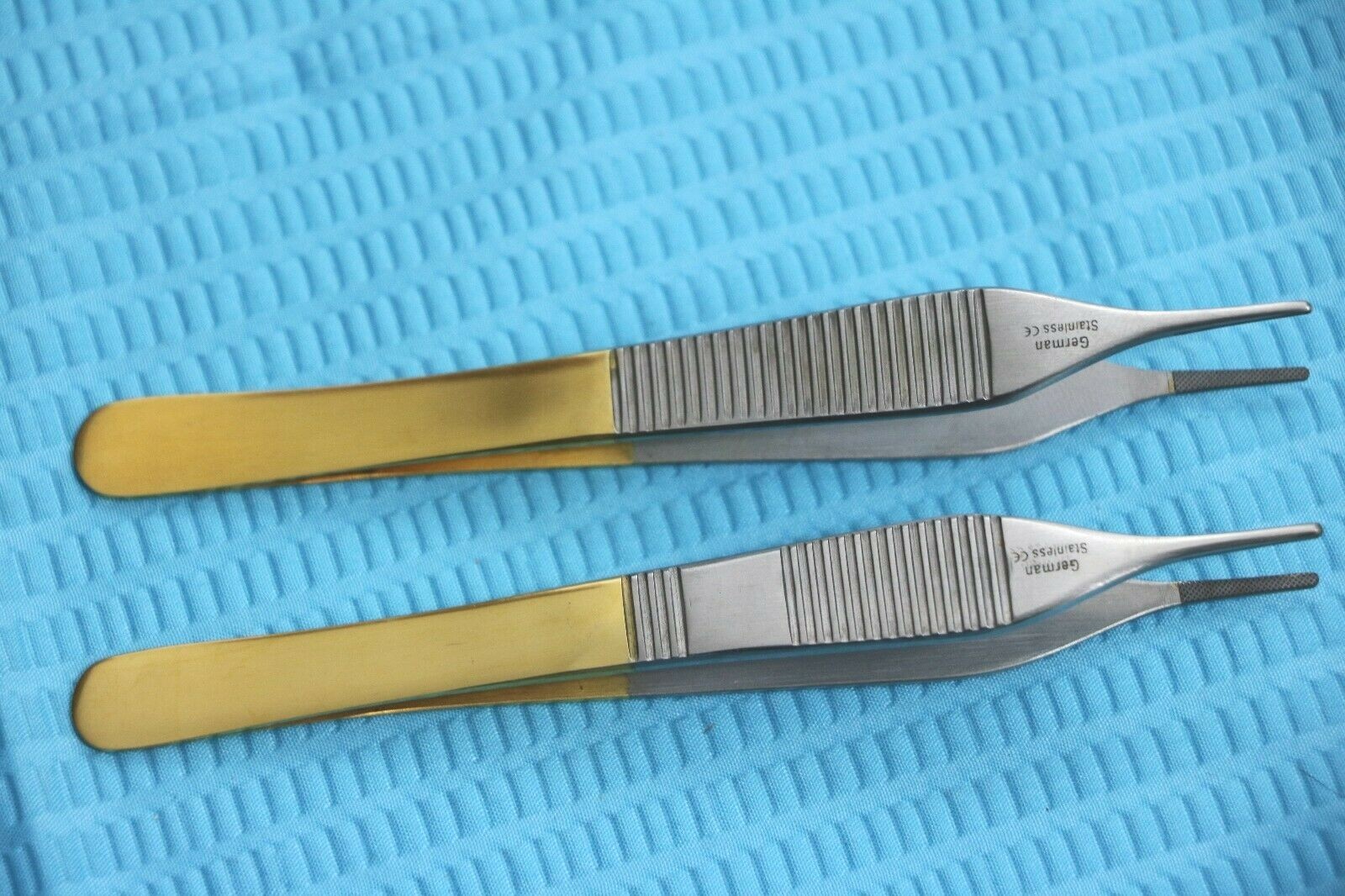 5 T/C GERMAN GRADE ADSON DRESSING FORCEPS 4.75" WITH TUNGSTEN CARBIDE INSERTS