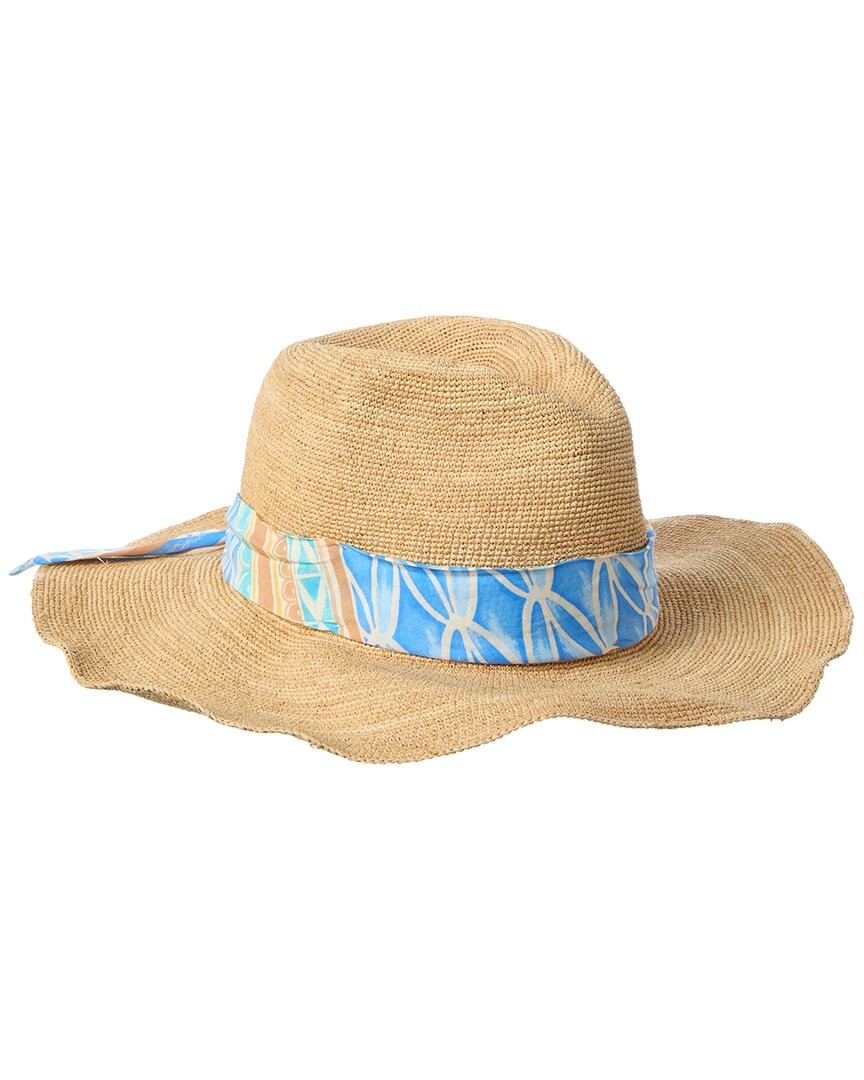 J.Mclaughlin Maribel Raffia Hat Women's Brown Os