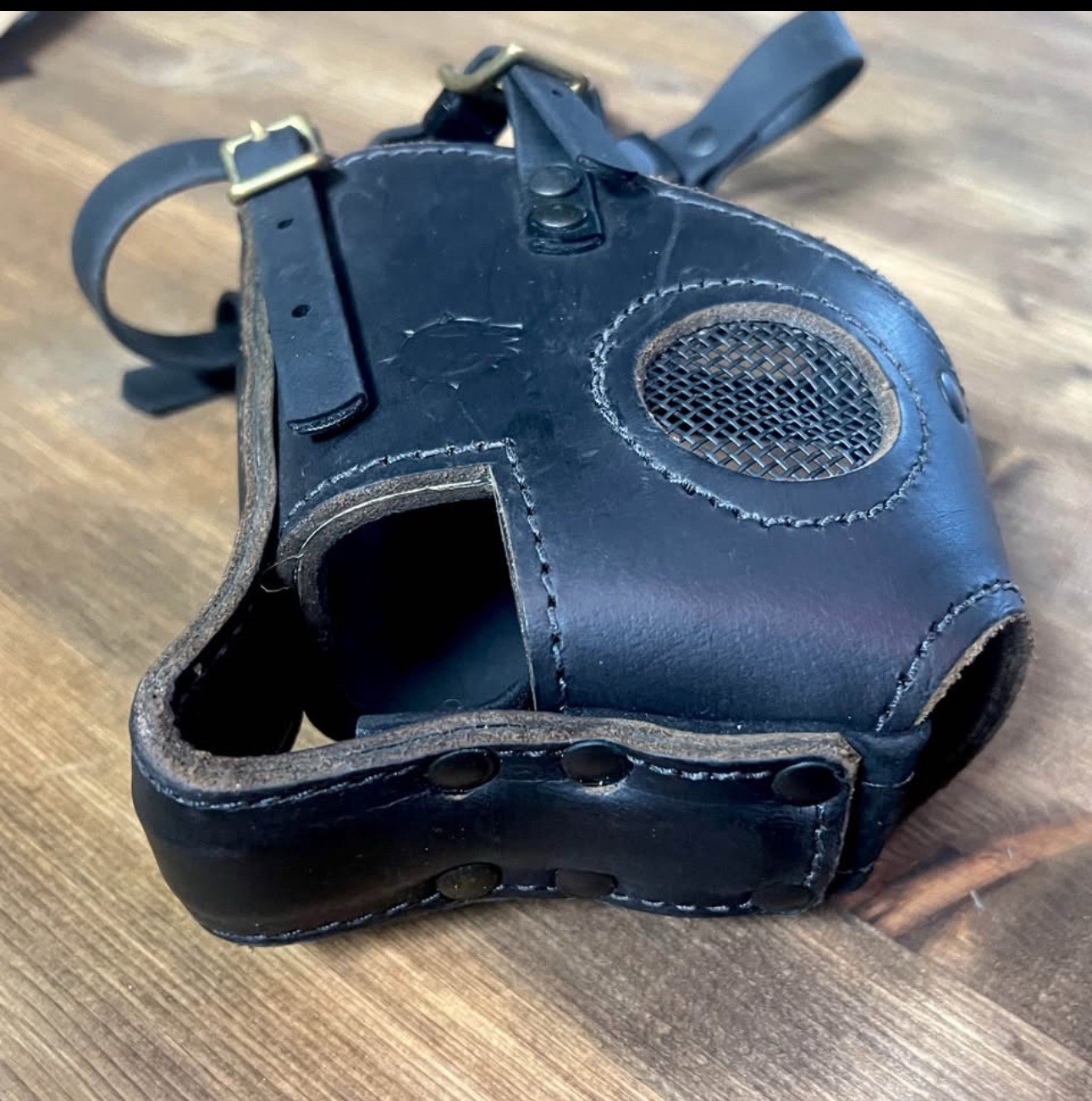 Recon K9 Muzzle HS Sprenger Germany Dark Brown Leather